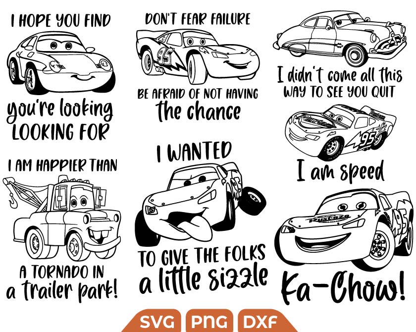 disney cars quotes svg, cars ka show svg Inspire Uplift