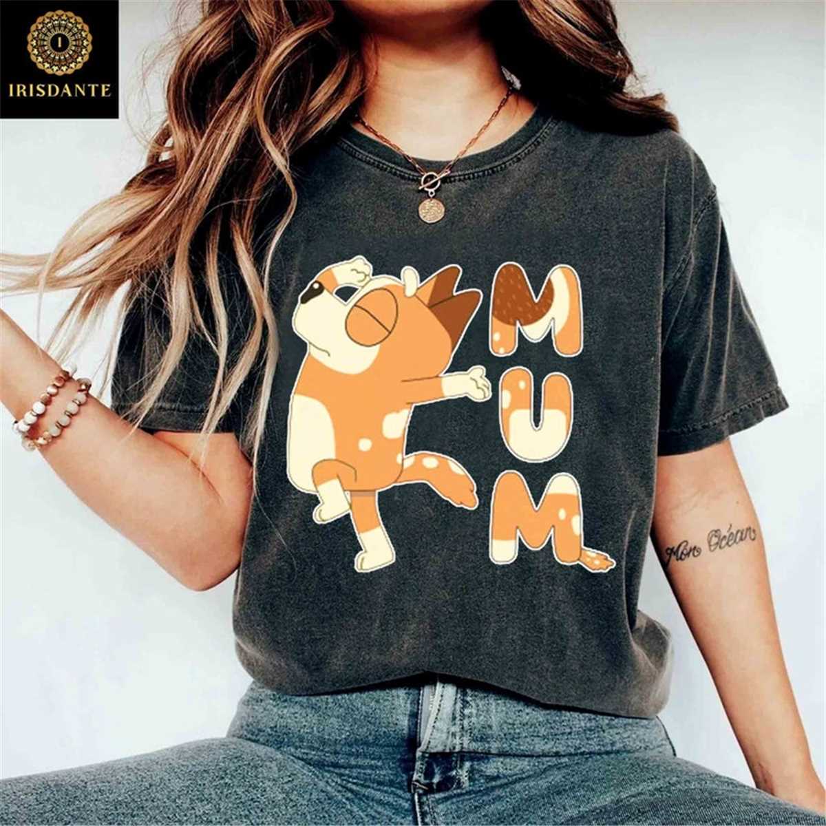 Bluey Chilli Heeler Mom Dance Comfort Colors Shirt, Chilli Inspire Uplift