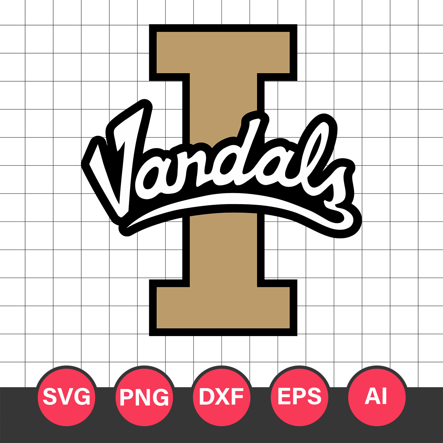 Idaho Vandals Logo Svg, Idaho Vandals Svg, Idaho Vandals Cli Inspire