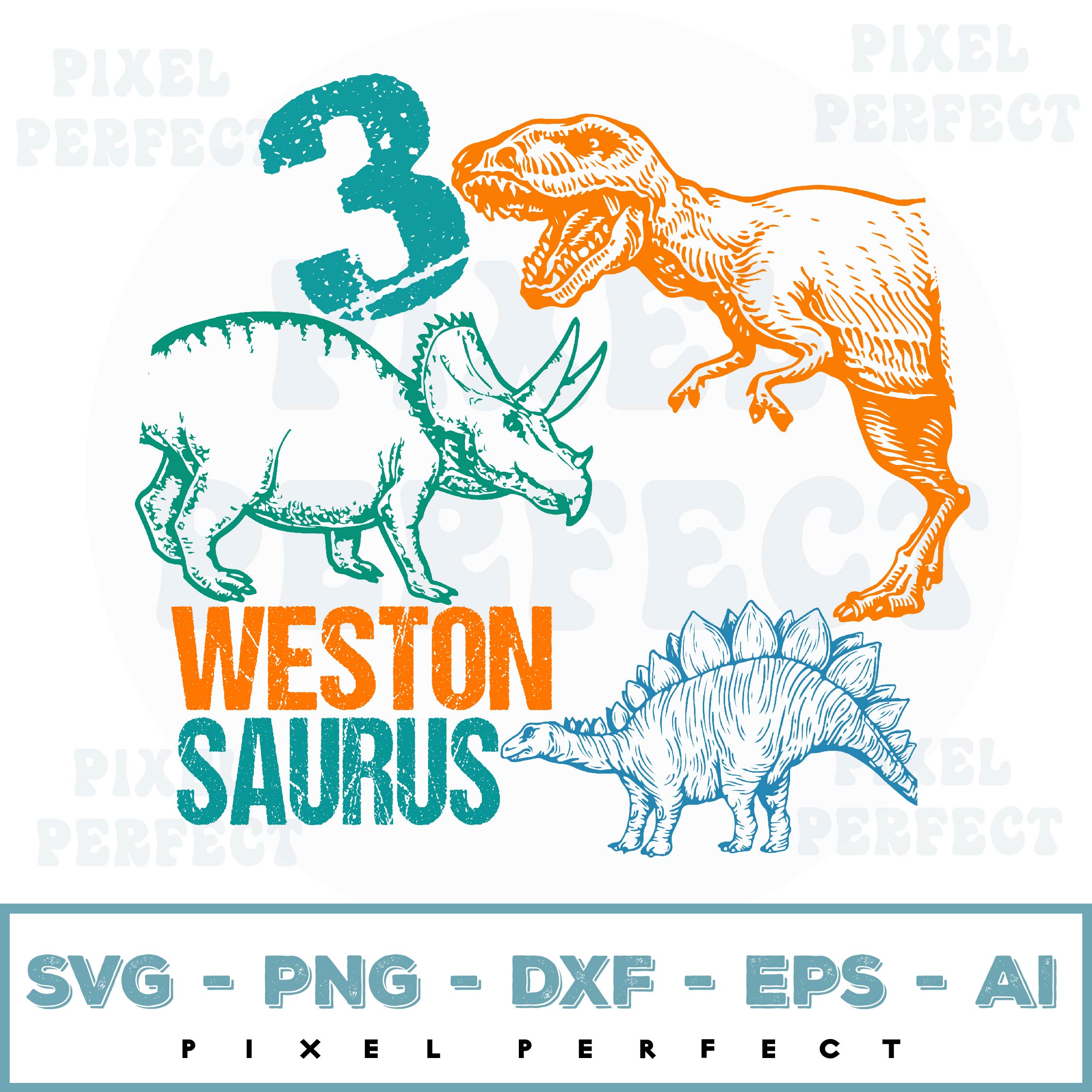 Dinosaur Birthday Svg, Svg For Kids, Personalized Svg - Inspire Uplift