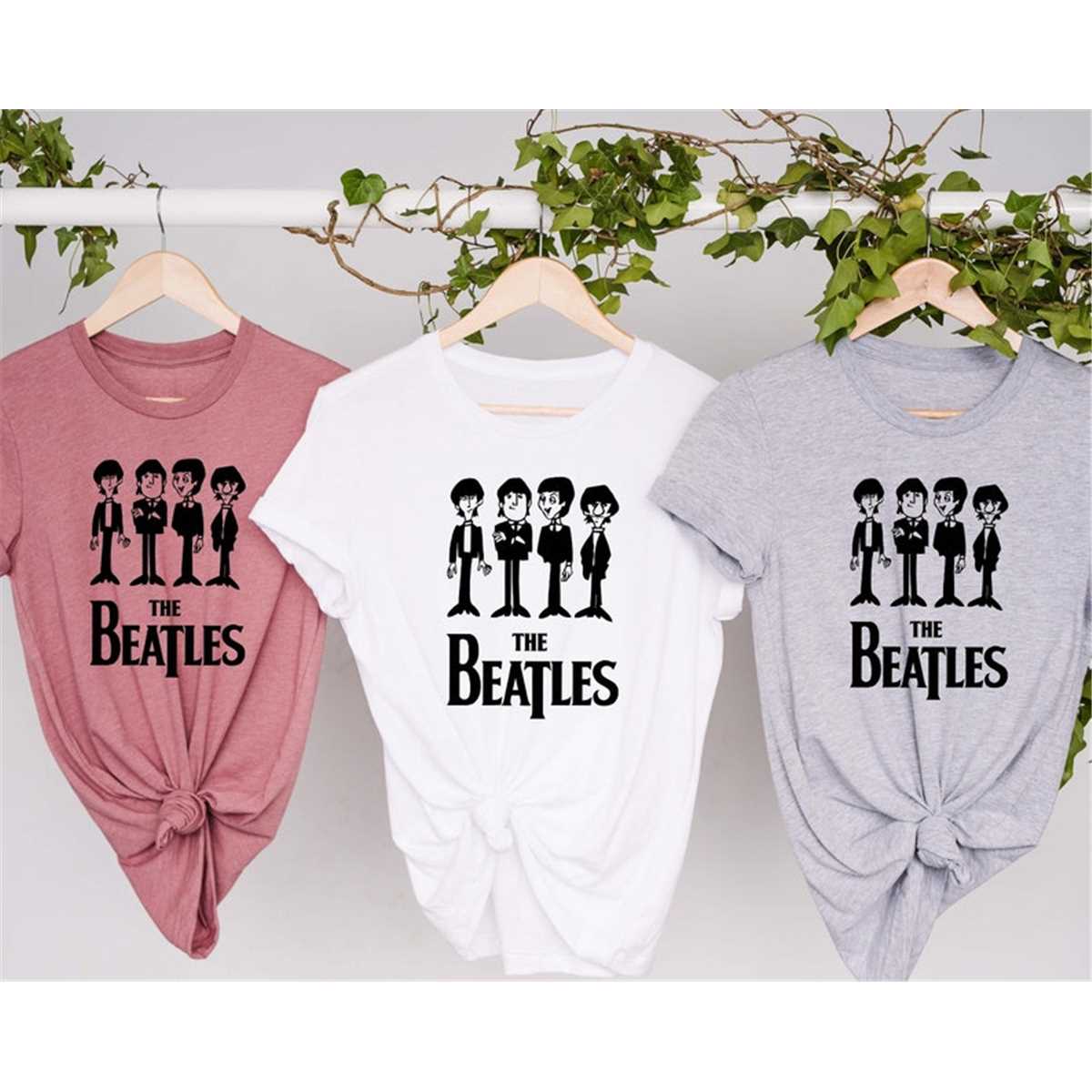 T-shirt Vintage The Beatles - 2007 - Gris - Taille L - Homme