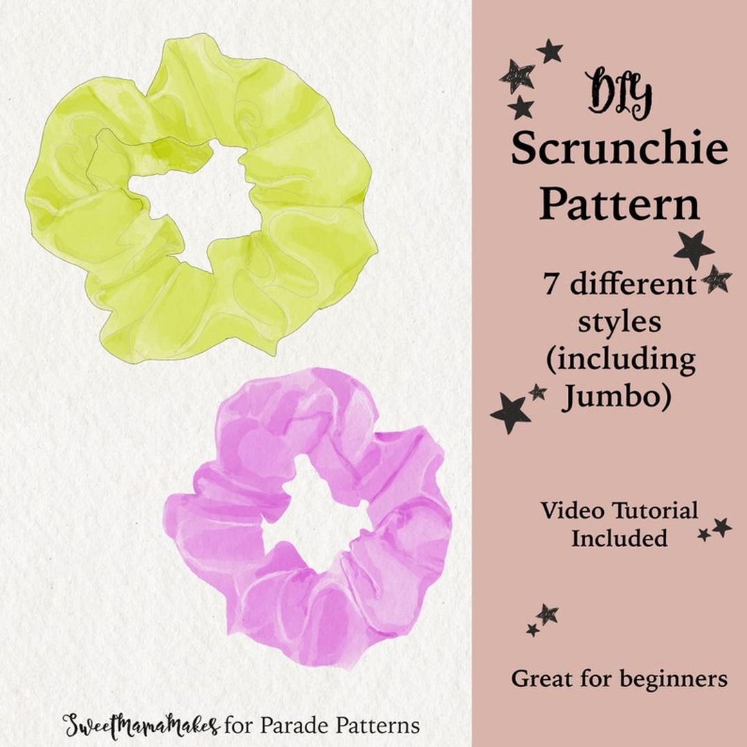 Scrunchie Sewing Pattern PDF | Inspire Uplift