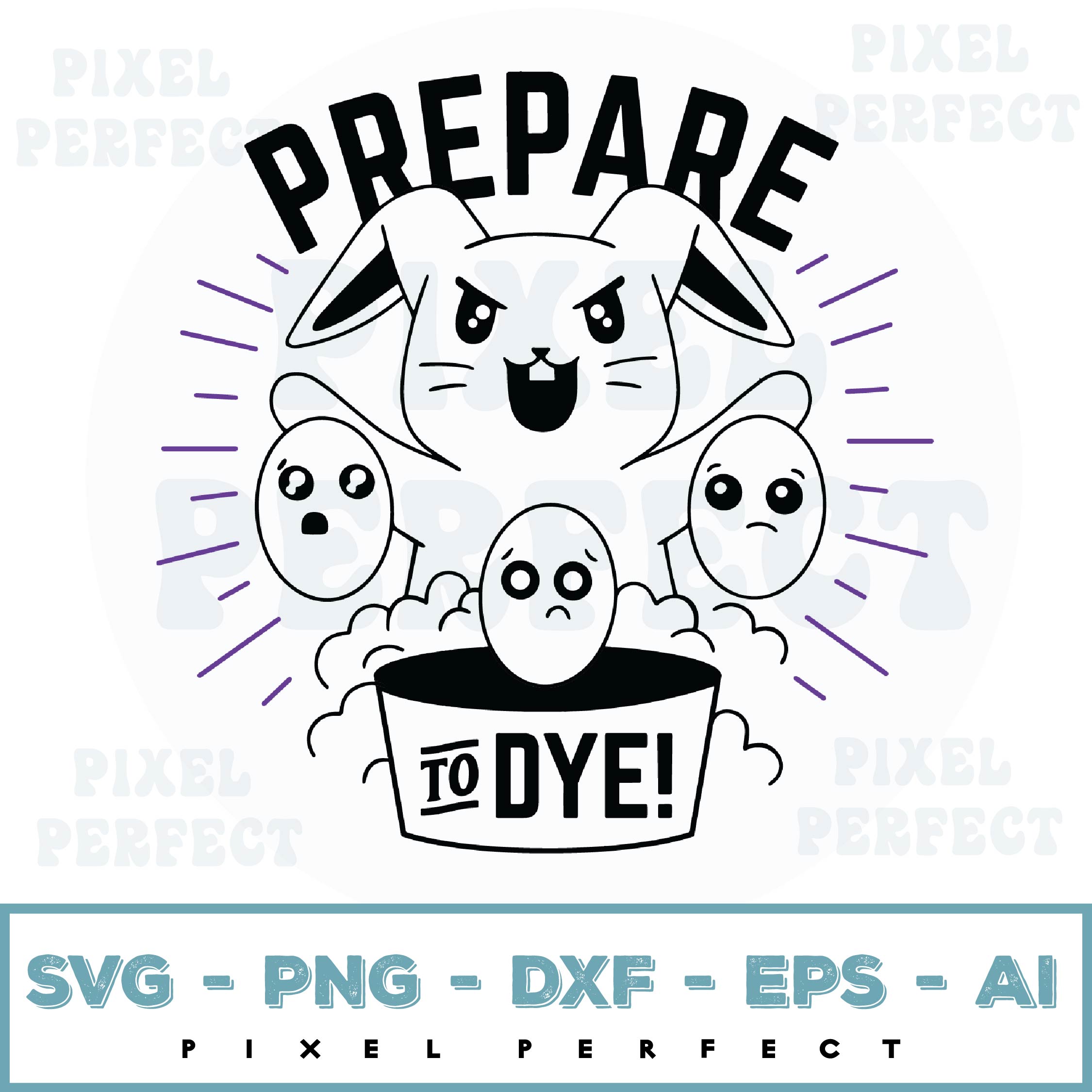 Prepare to Dye Svg File, Funny Easter Svg, Layered Bunny Svg | Inspire ...