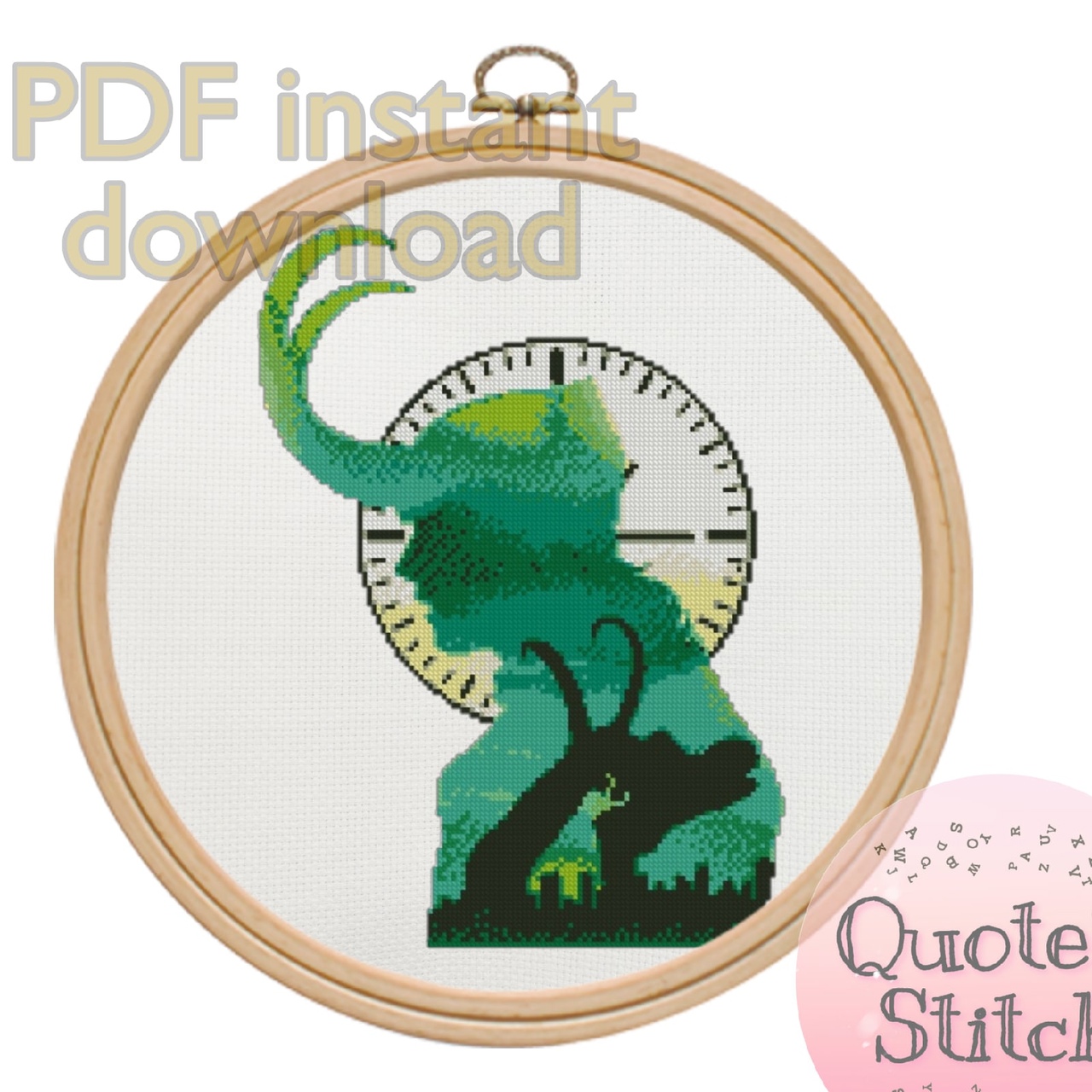 Loki Tom Hiddleston cross stitch pattern instant pdf downloa - Inspire ...