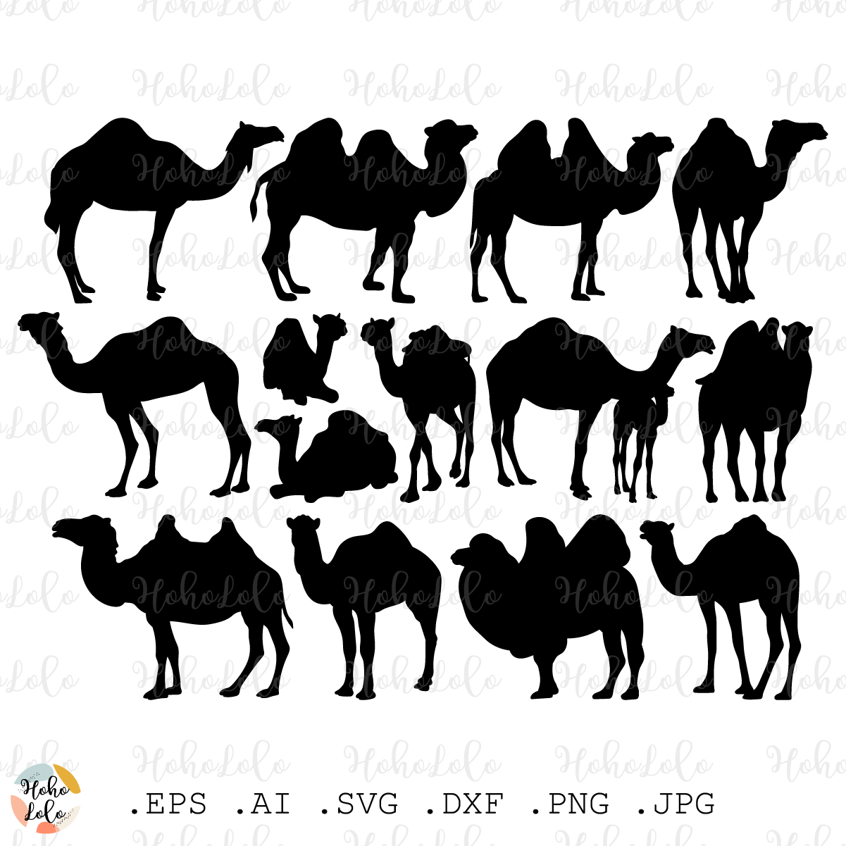 Camel Svg Silhouette Animal Cricut Stencil Template Dxf Clip Inspire