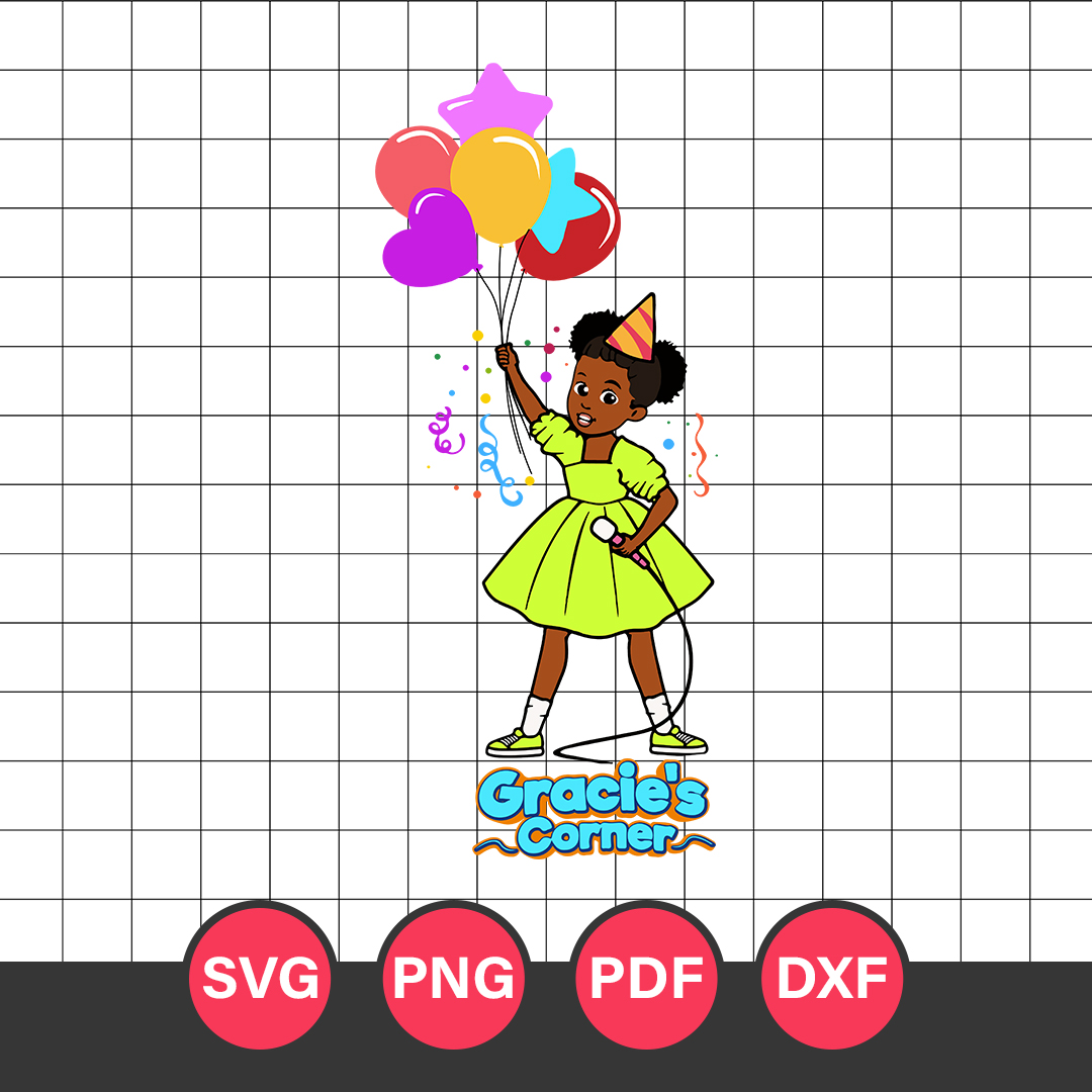 Gracie's Corner Birthday Svg, Gracie's Corner Party Svg, Gra Inspire