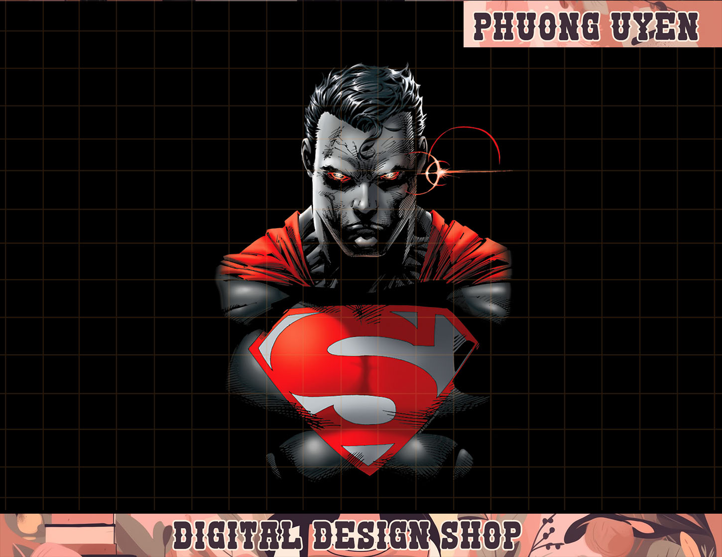 Superman Heat Vision Charged T Shirt png, sublimate Inspire Uplift