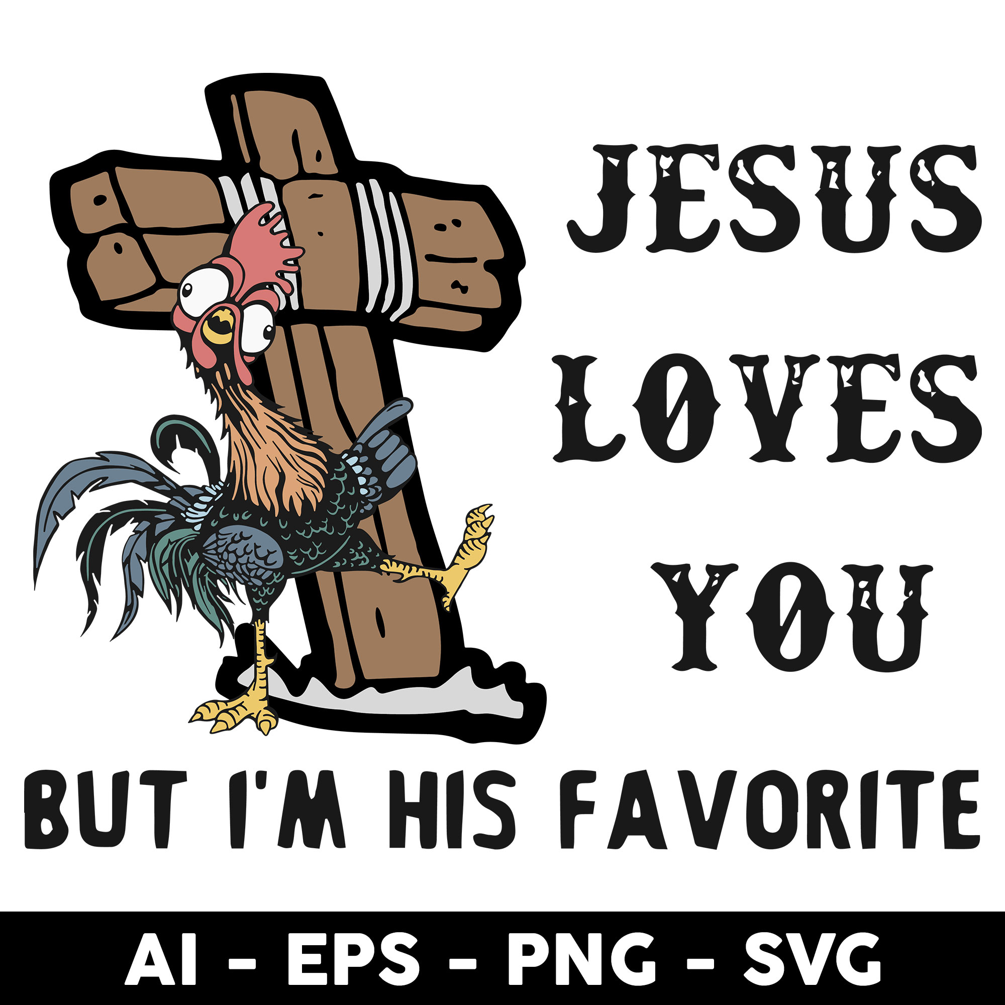 Chicken Jesus Svg, Jesus Loves You Svg, Hei Hei Svg, Chicken | Inspire ...