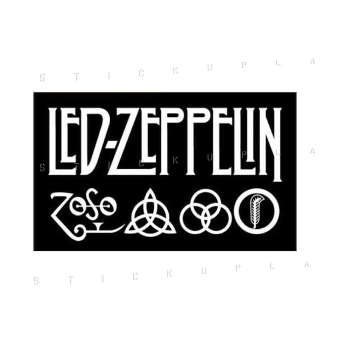 Led Zeppelin Vintage Sticker Inspire Uplift