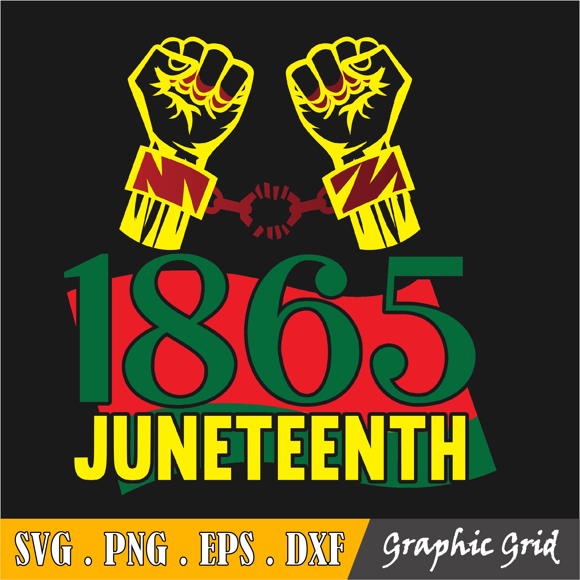1865 Juneteenth Svg Cut File Vinyl Decal File For Silhouette - Inspire
