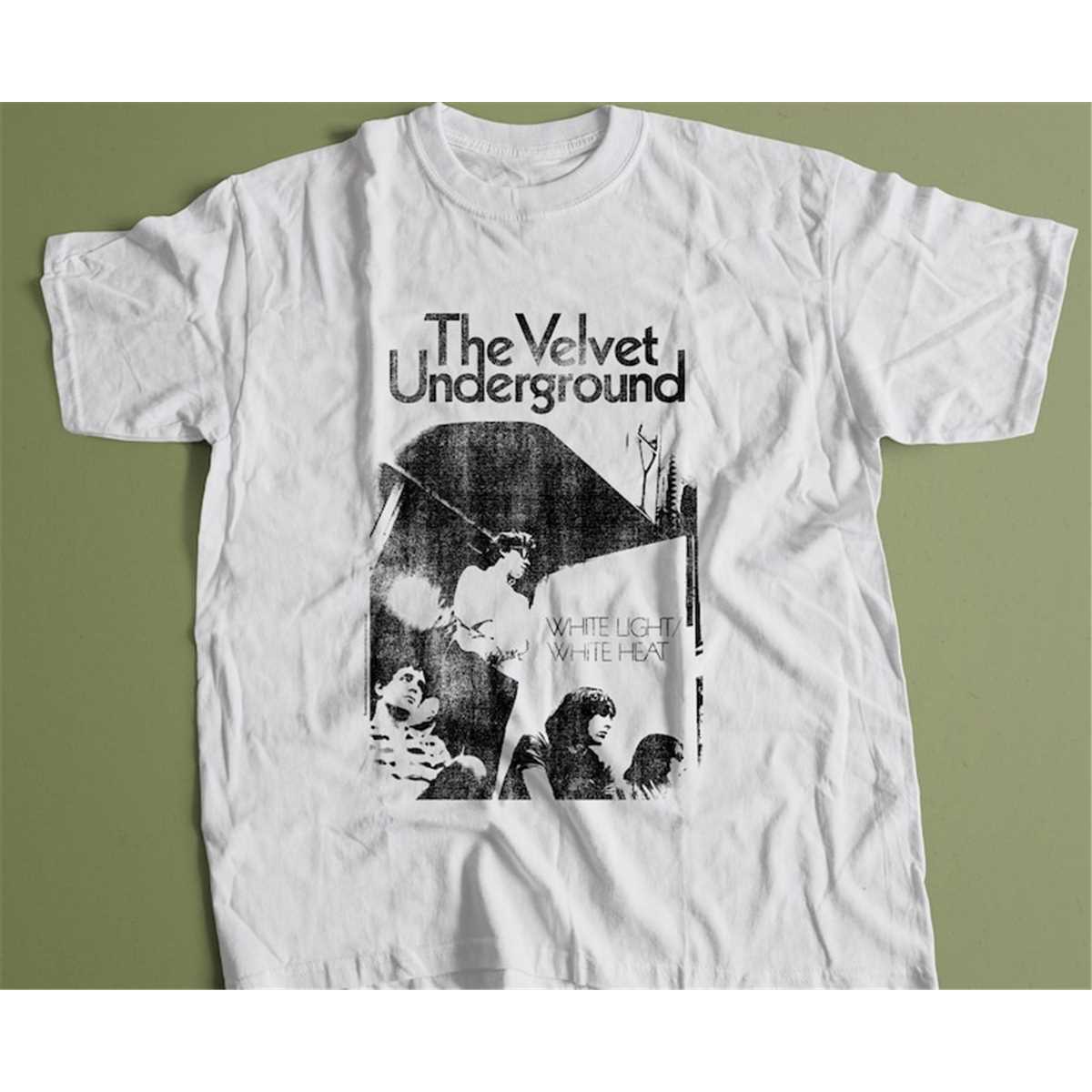 【HI FI FNK】Vintage Velvet Underground Top Velvet Underground White Light/White Heat Shirt , Vintage Ve