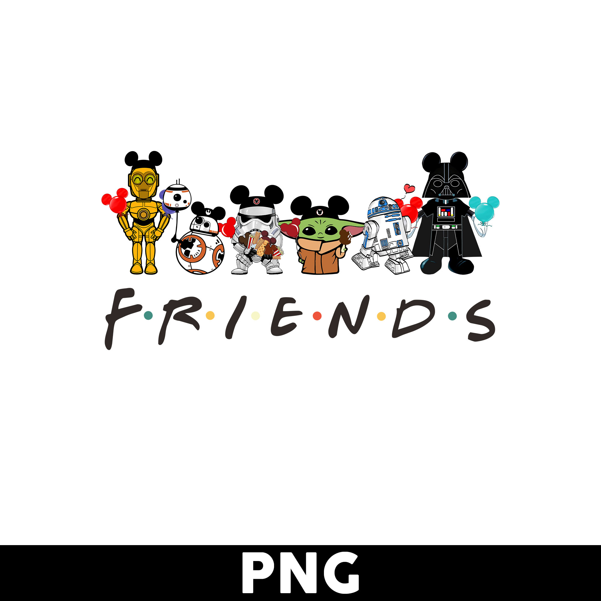 Star Wars Friends Svg, Friends Svg, Baby Yoda Svg, Star Wars | Inspire
