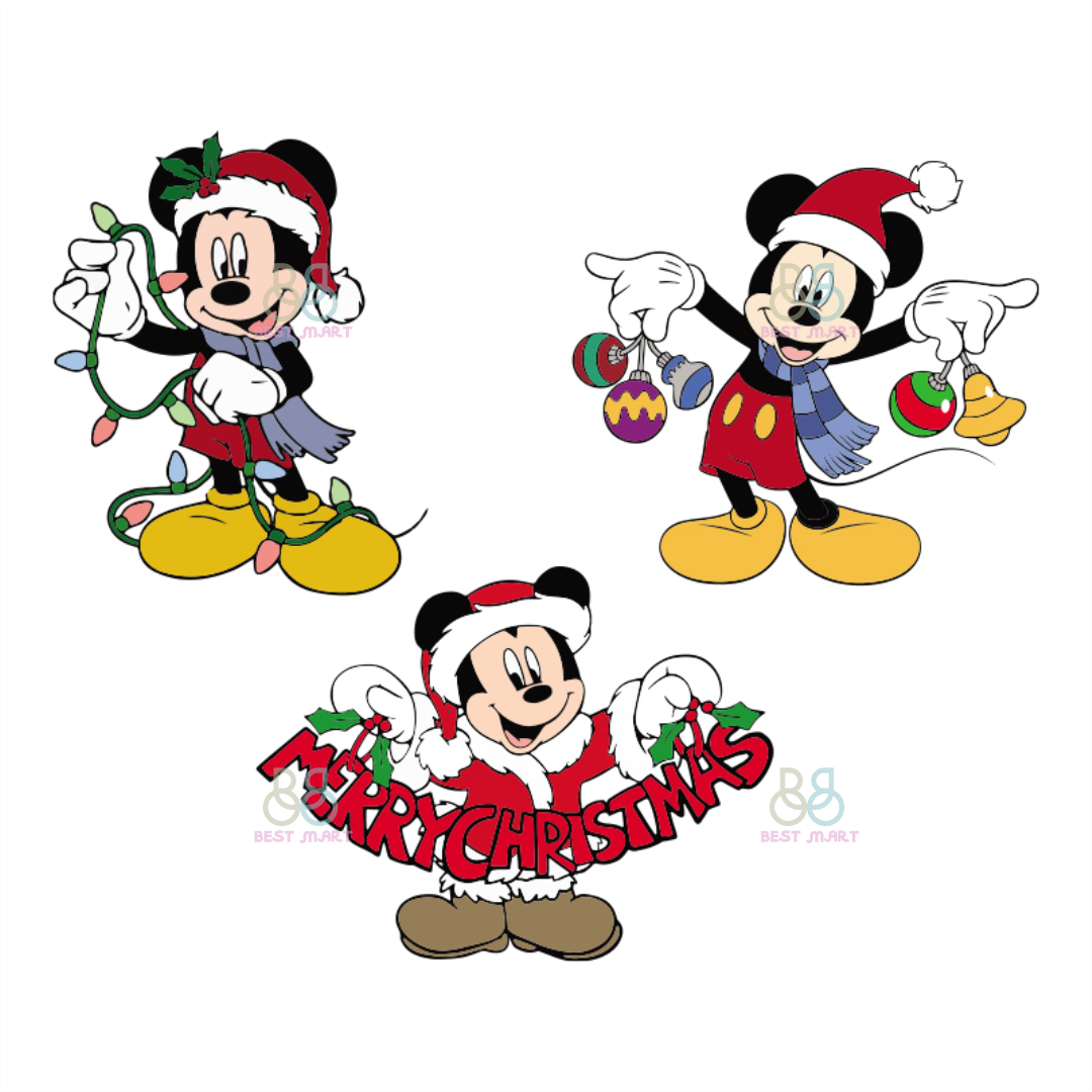 Mickey Mouse Christmas Svg, Disney Svg, Christmas Svg, Micke | Inspire