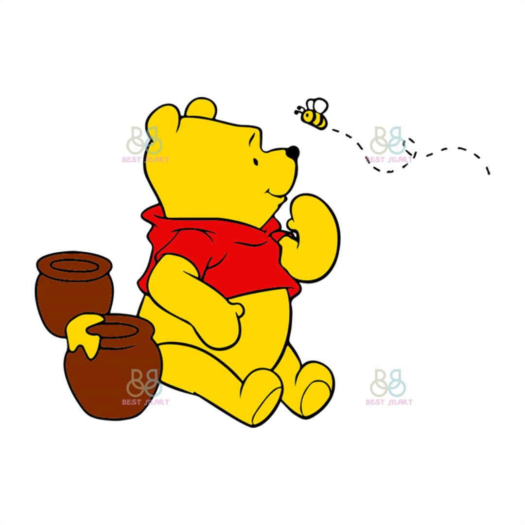 Winnie The Pooh And Bee Svg, Disney Svg, Pooh Svg, Winnie Sv | Inspire ...