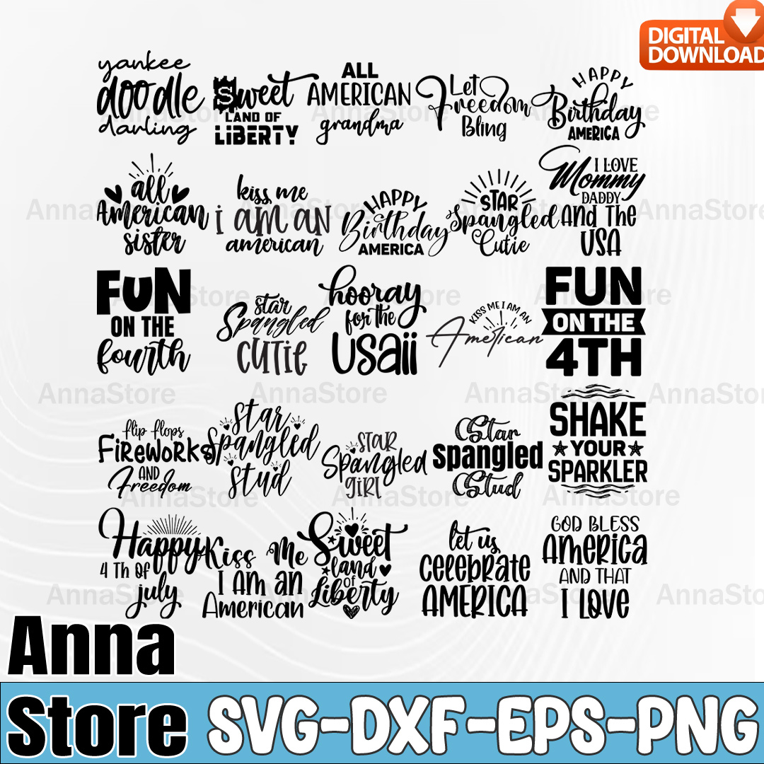 4th of July SVG Bundle, Independence Day Svg Bundle,4th Of J | Inspire ...
