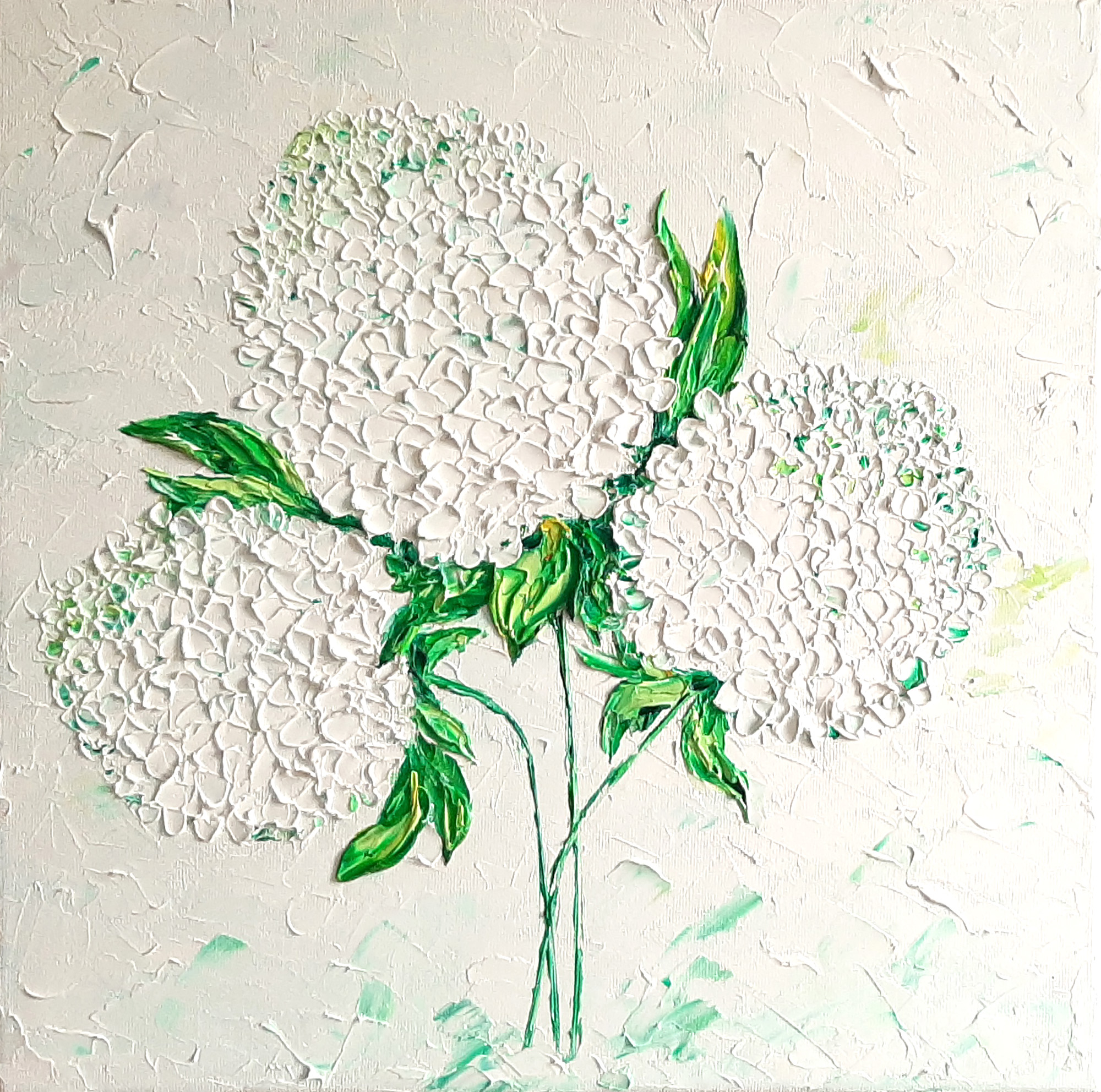 hydrangea painting floral original art impasto oil painting | Inspire ...
