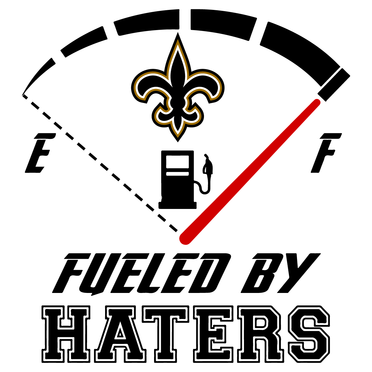 New Orleans Saints Fueled By Haters Svg, Sport Svg, Football Inspire