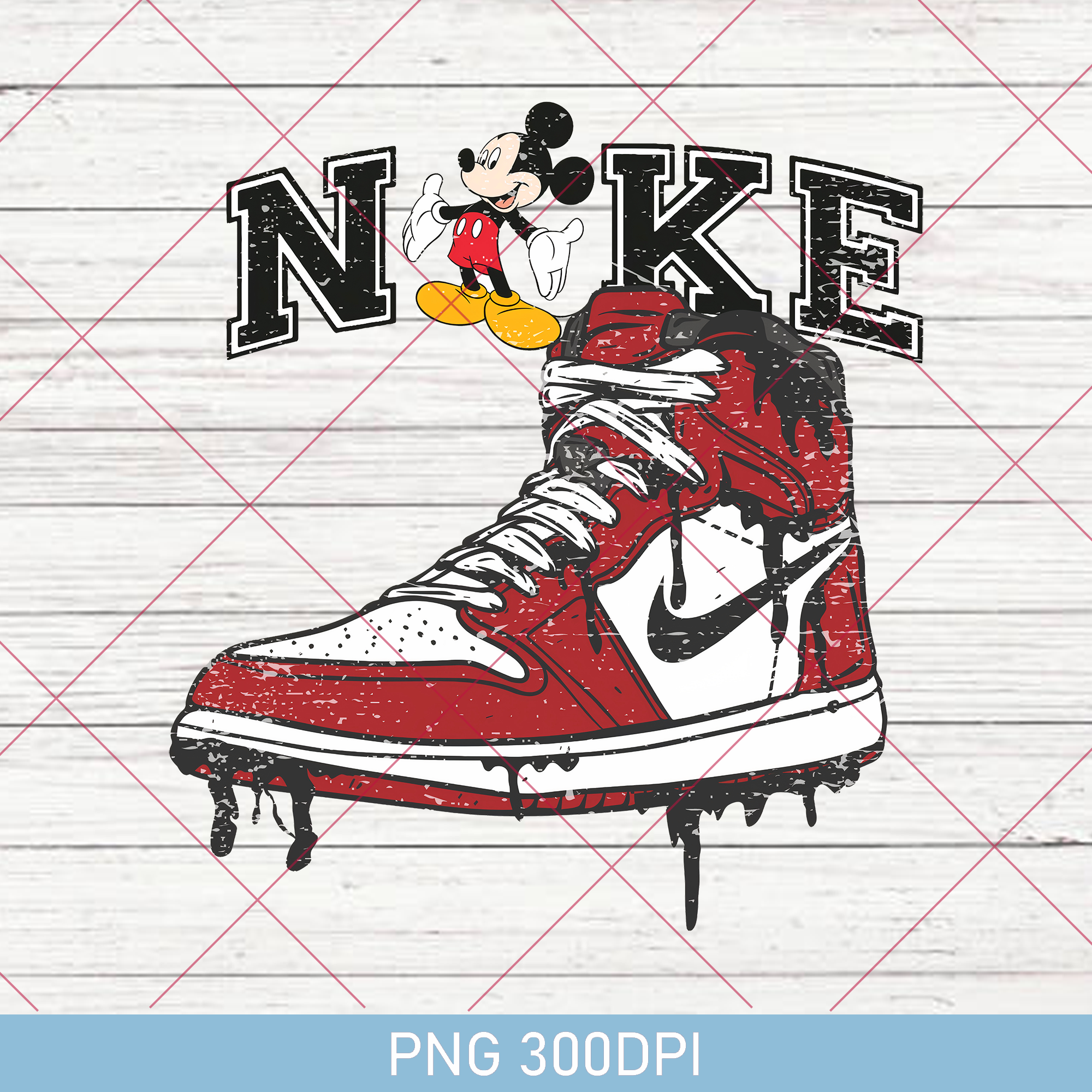 Retro Mickey Nike PNG, Disney Nike PNG, Mickey Shoes Logo Ni