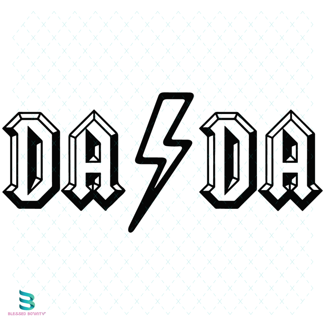 Dada Lightning Svg, Fathers Day Svg, Dada Svg, Lightning Svg | Inspire ...