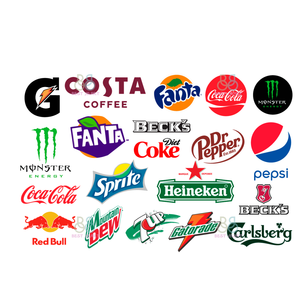 Soda Brand Logos Svg Bundle Softdrink Logo Svg Sada Brand Inspire 