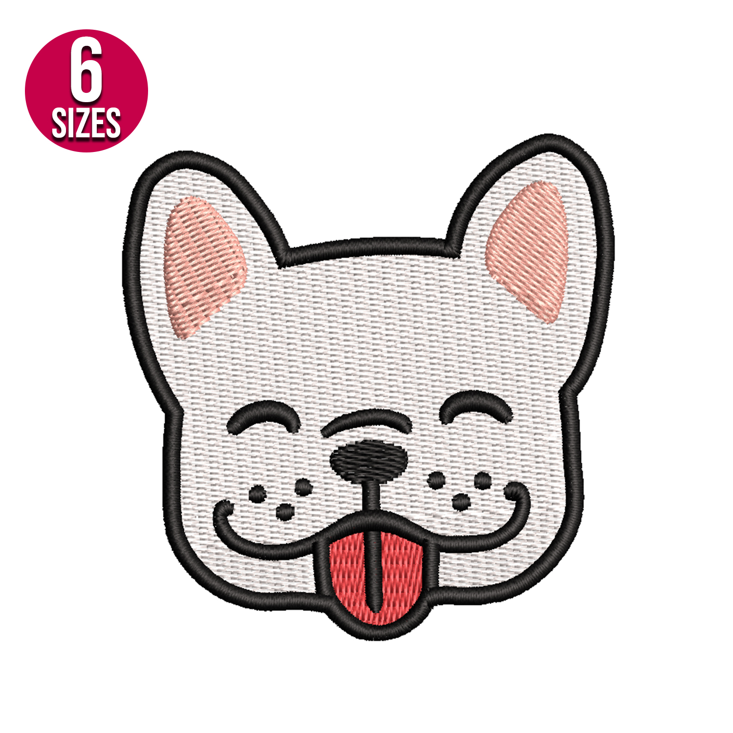 Dog Face embroidery design, Machine embroidery pattern, Inst Inspire
