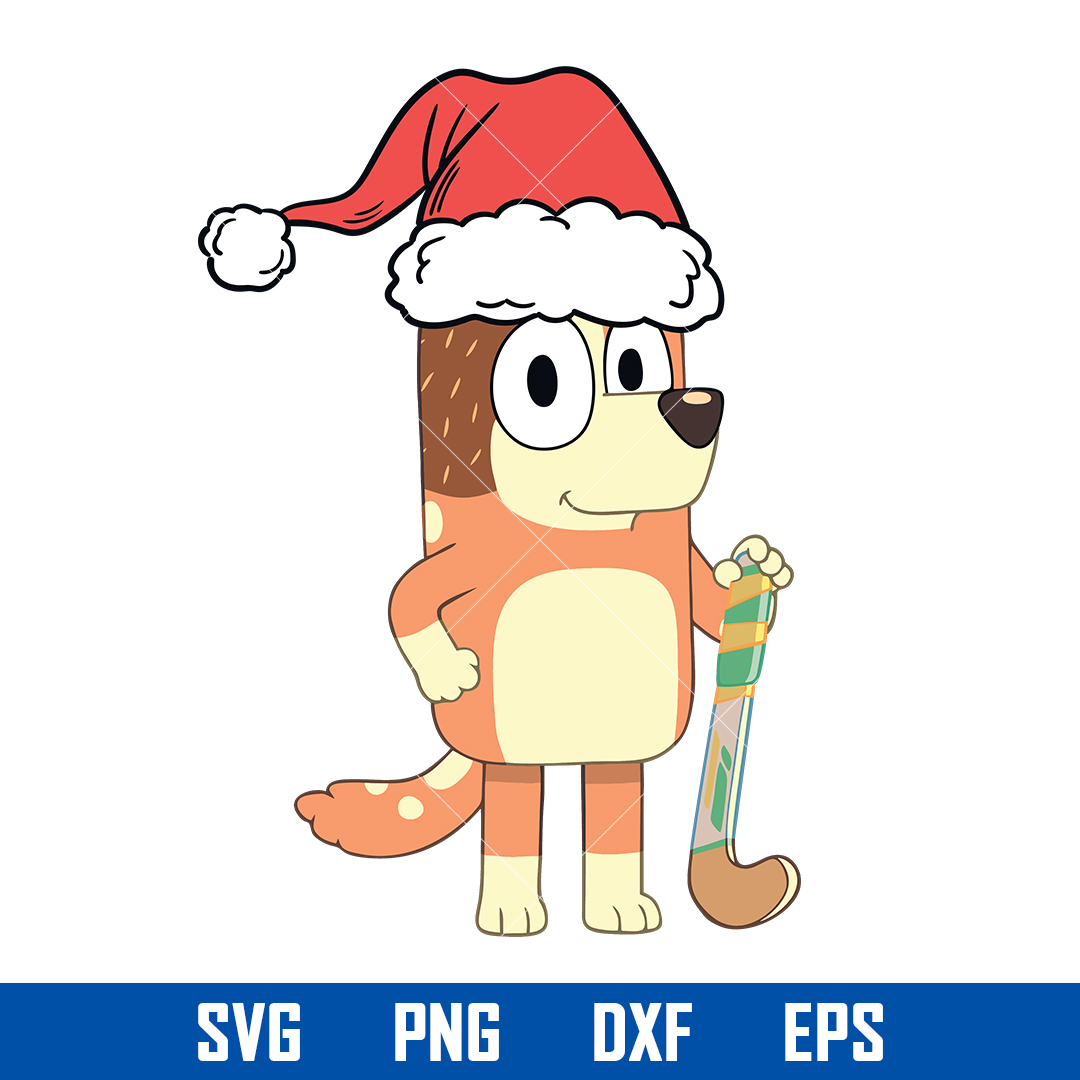 Bluey Chilli Christmas Svg, Bluey Chilli Svg, Bluey Chritmas Inspire