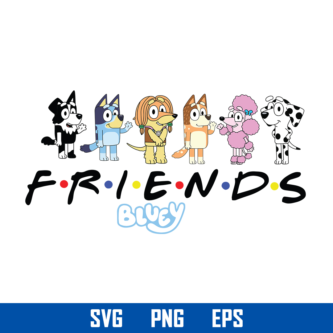 Bluey Rusty Svg, Bluey Svg, Bluey, Blue, Blue Dog, Bluey Characters