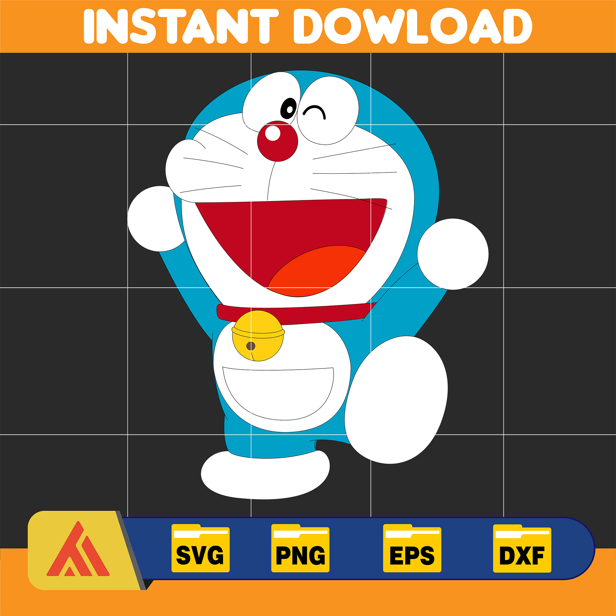 Doraemon File Vector Doraemon SVG, Cricut, Cut files, Digital Vector File, Comes | Inspire ...