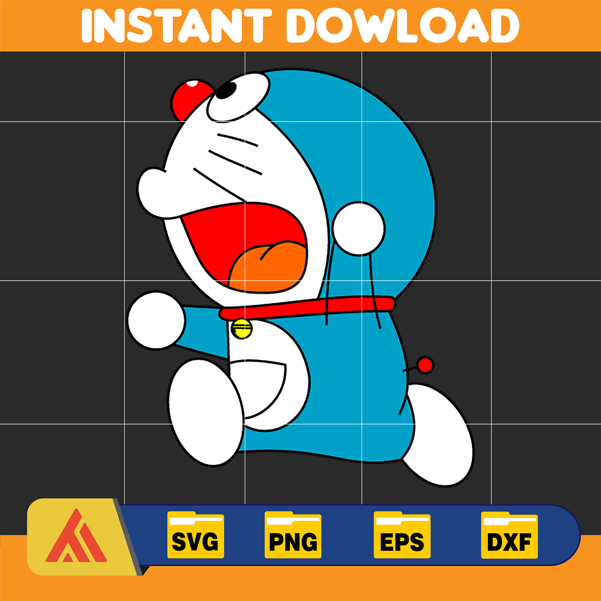 Doraemon File Vector Doraemon SVG, Cricut, Cut files, Digital Vector File, Comes | Inspire ...