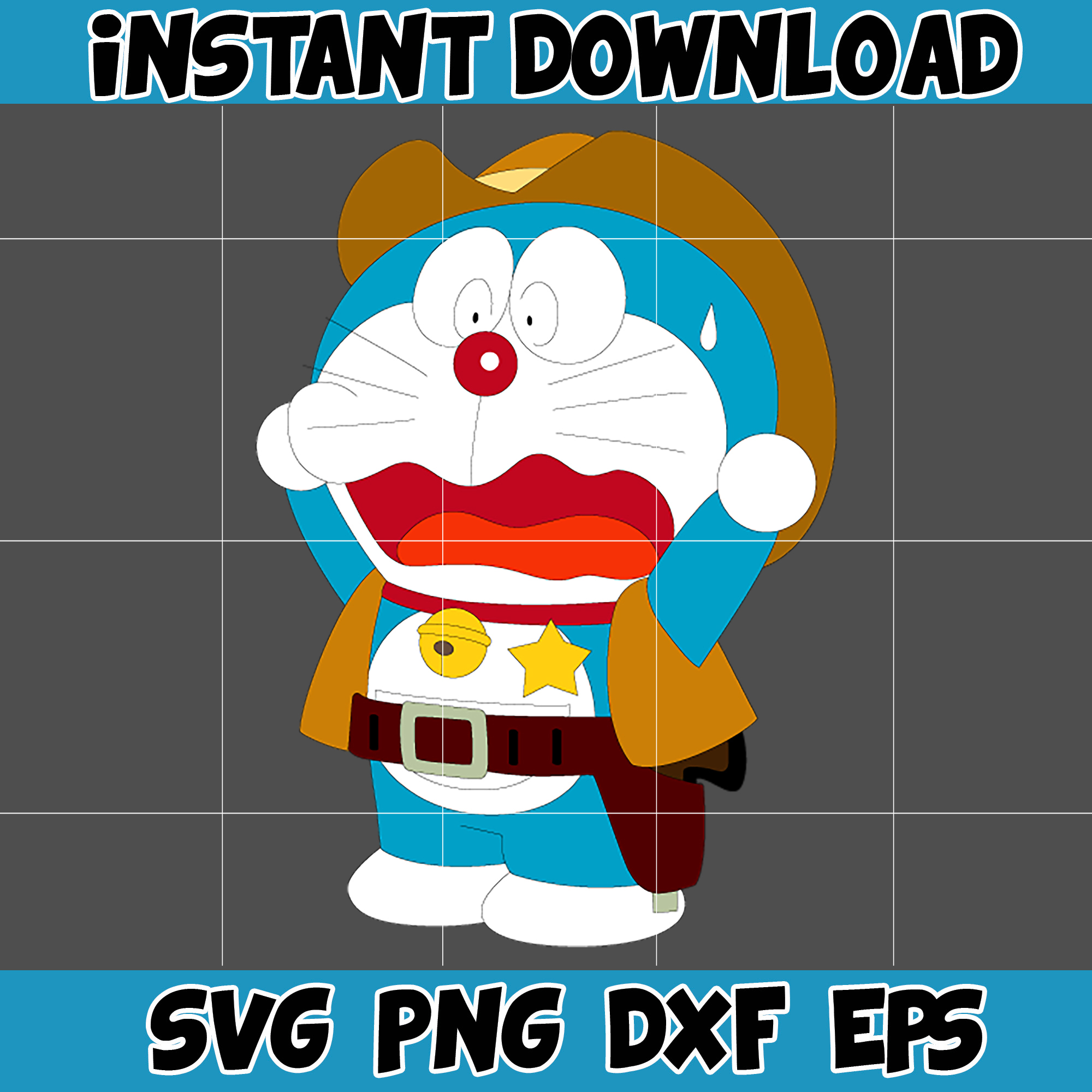 Doraemon File Vector Doraemon SVG, Cricut, Cut files, Digital Vector File, Comes - Inspire ...
