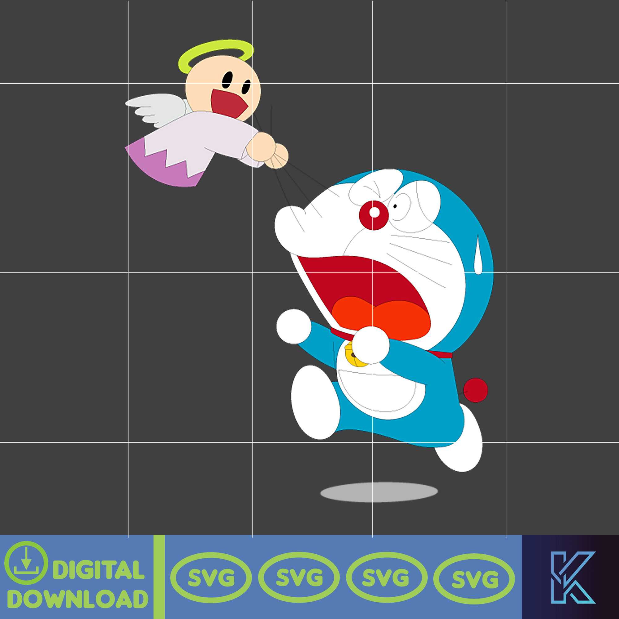 Doraemon File Vector Doraemon SVG, Cricut, Cut files, Digital Vector File, Comes - Inspire ...