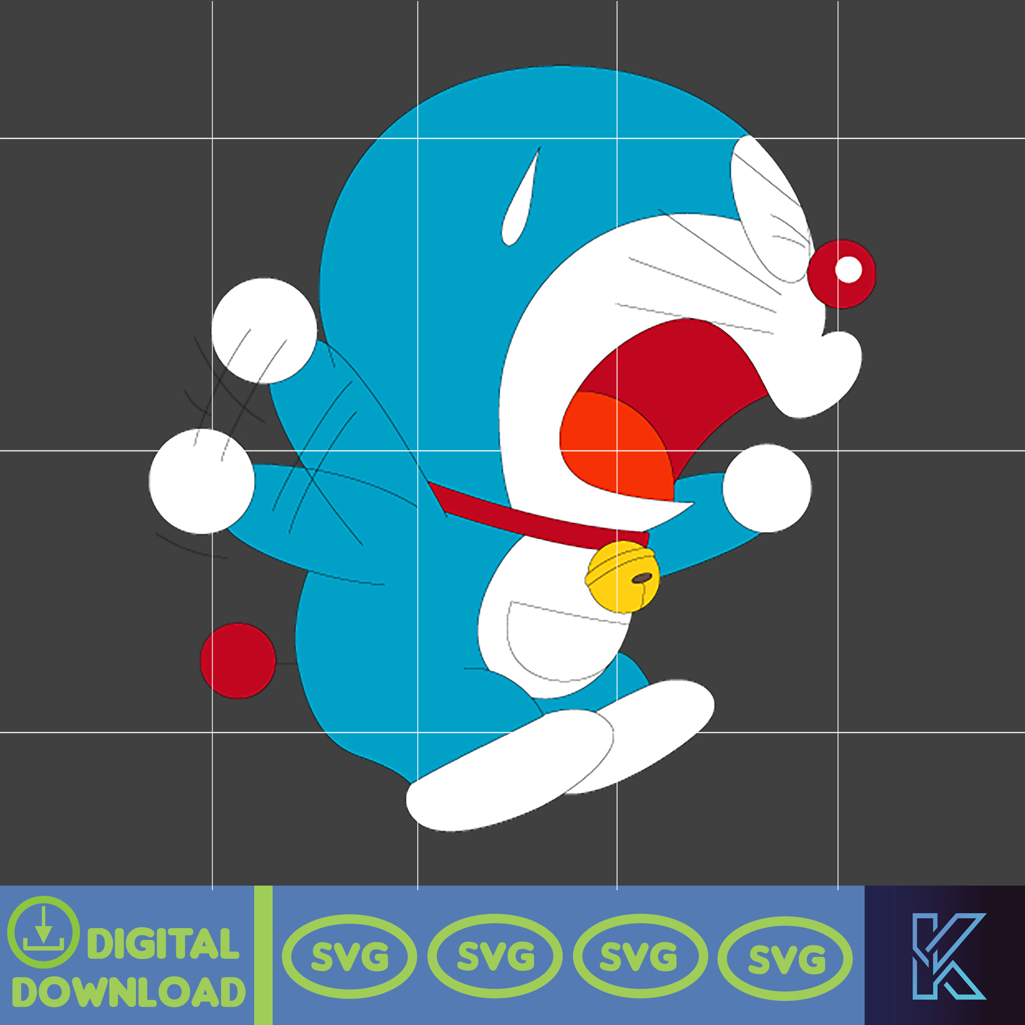 Doraemon File Vector Doraemon SVG, Cricut, Cut files, Digital Vector File, Comes - Inspire ...