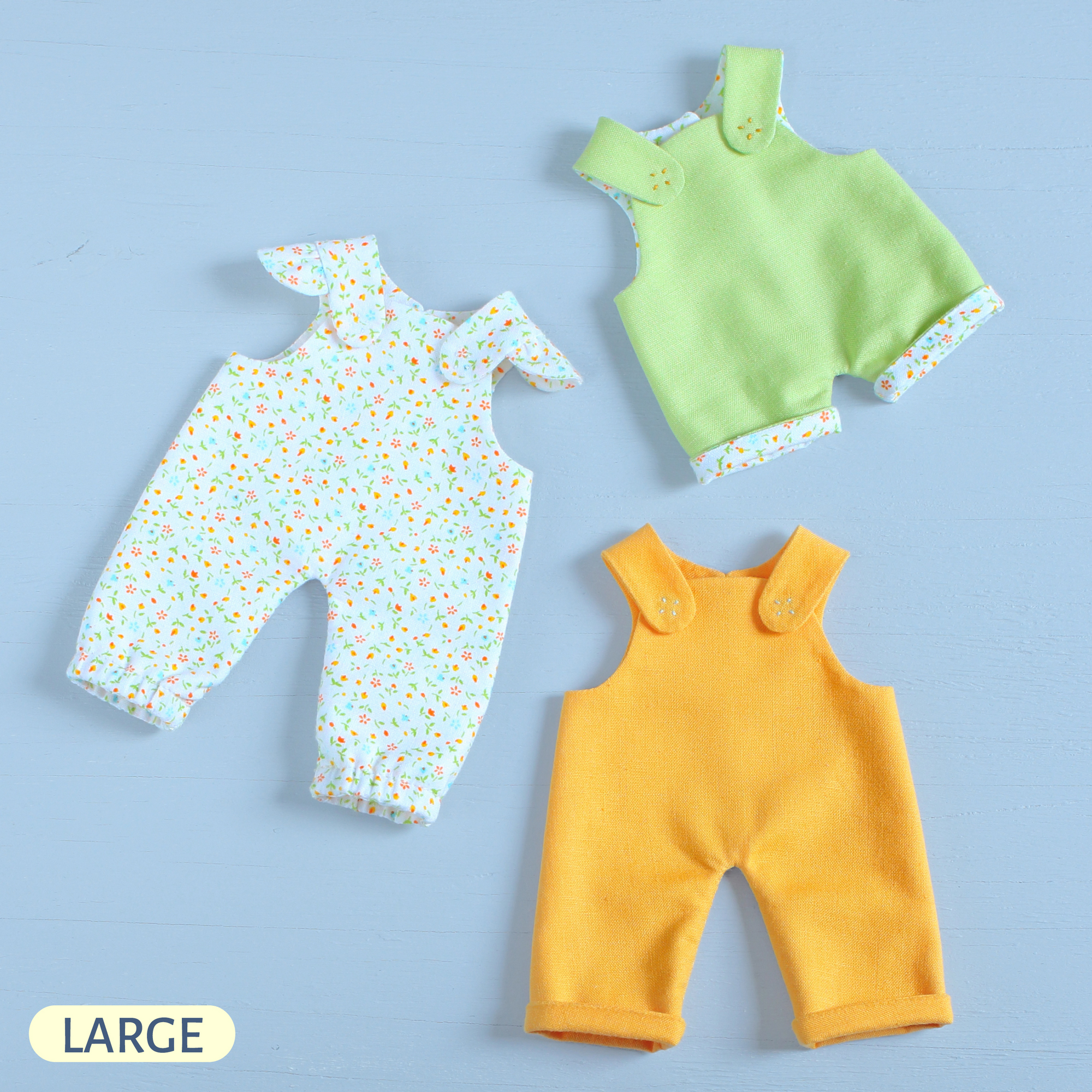 Overalls Plush Pattern PDF Overalls for Large Doll Sewing Pattern - Inspire Uplift