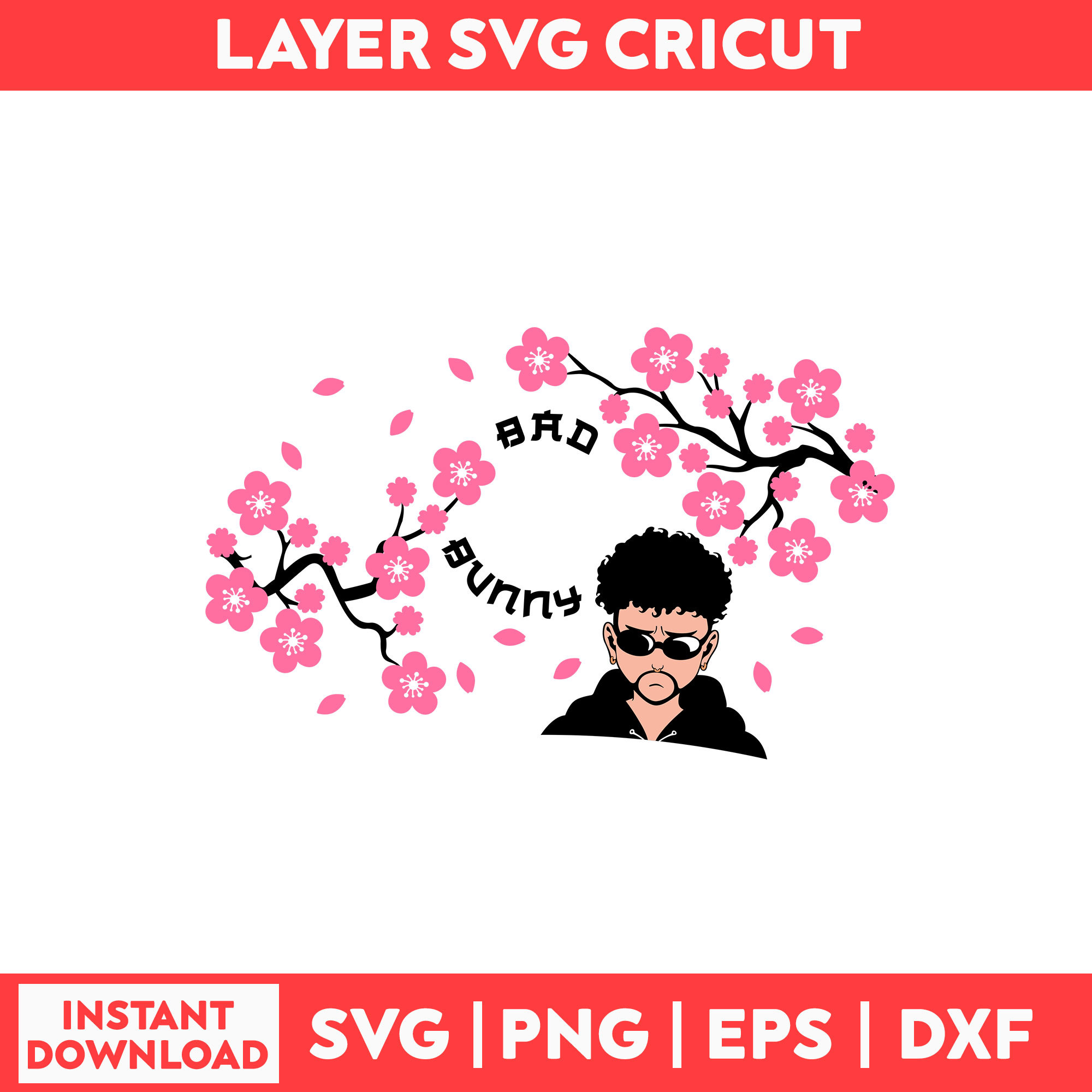 Bad Bunny Yonaguni Full Wrap Svg, Bad Bunny Svg, Bunny Svg, Inspire