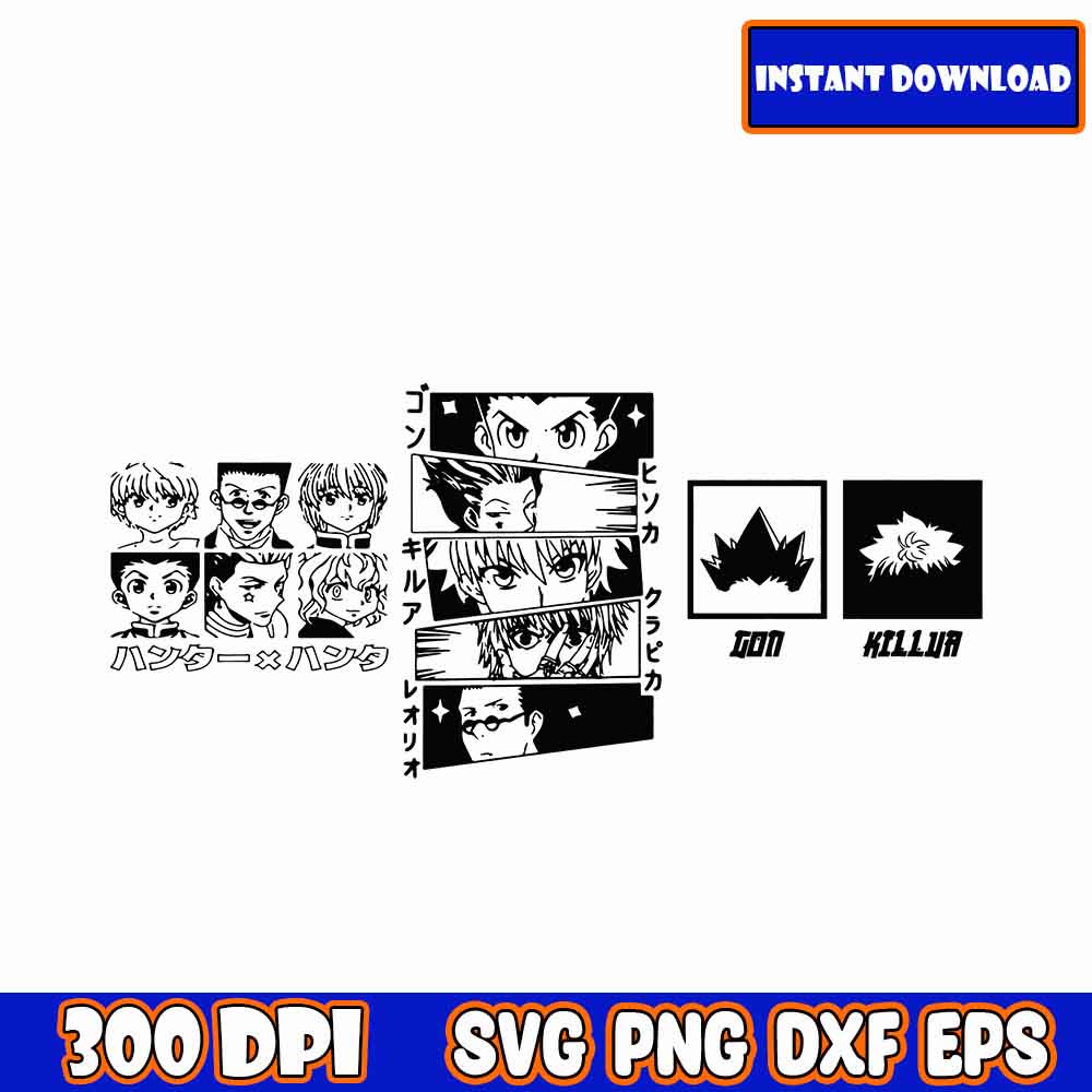 Anime Bundle svg eps dxf png, Anime Bundle SVG, for Cricut, | Inspire ...