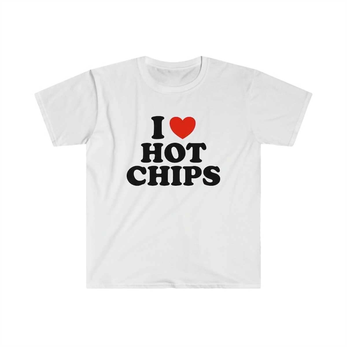 I Heart / Love Hot Chips Funny Y2K 2000's Celebrity Inspired Inspire