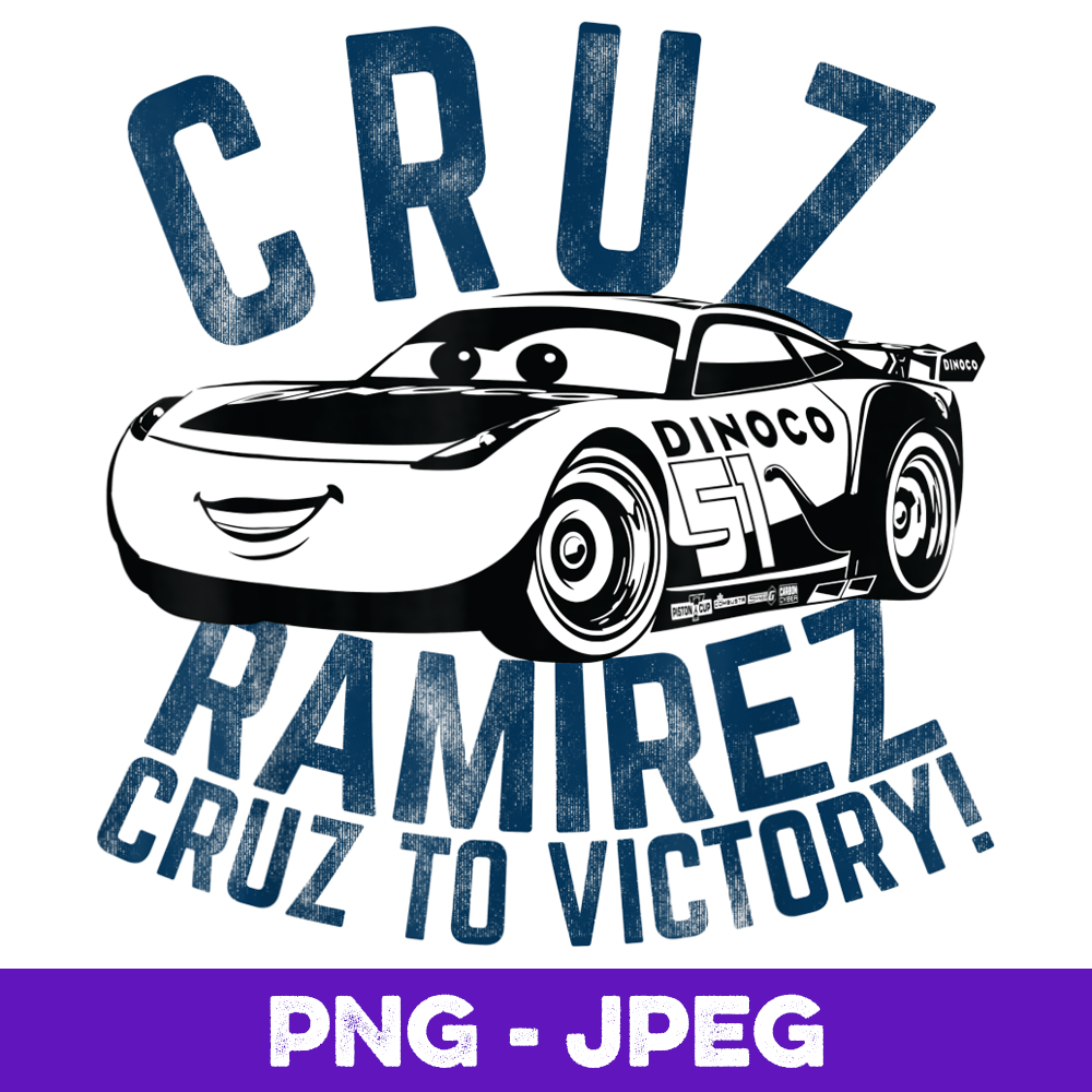 Disney Pixar Cars 3 Cruz Ramirez To Victory Graphic V4 | Inspire Uplift