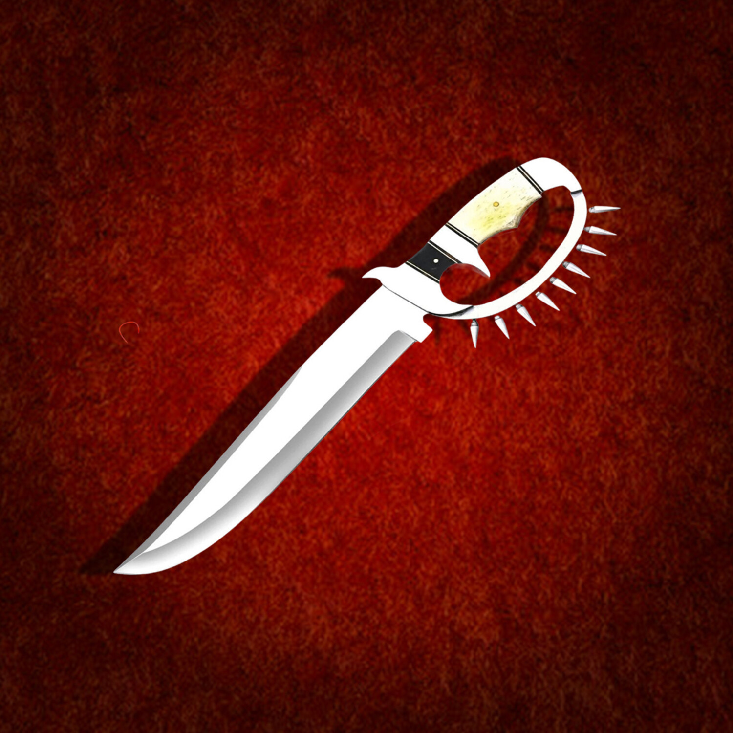 Mastercrafted Hunting Bowie Knife with D2 Steel Blade