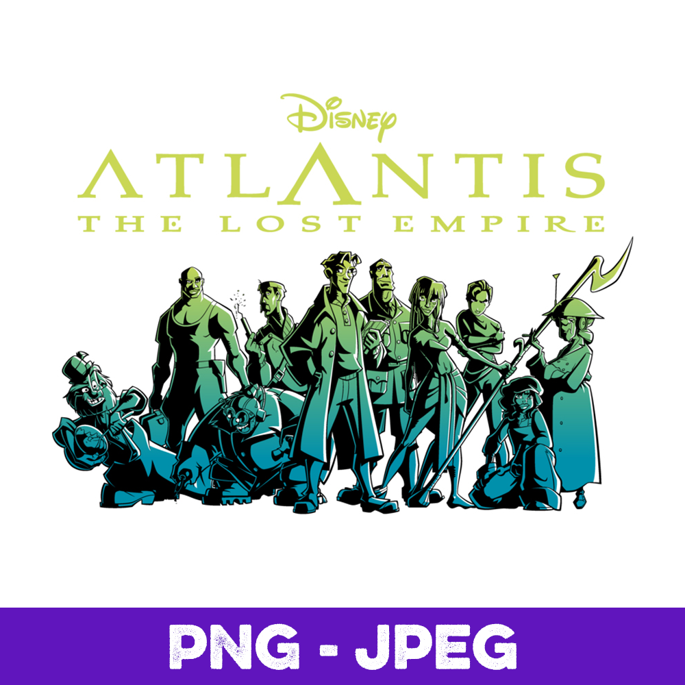 Disney Atlantis The Lost Empire Characters Gradient V1 , PNG Inspire