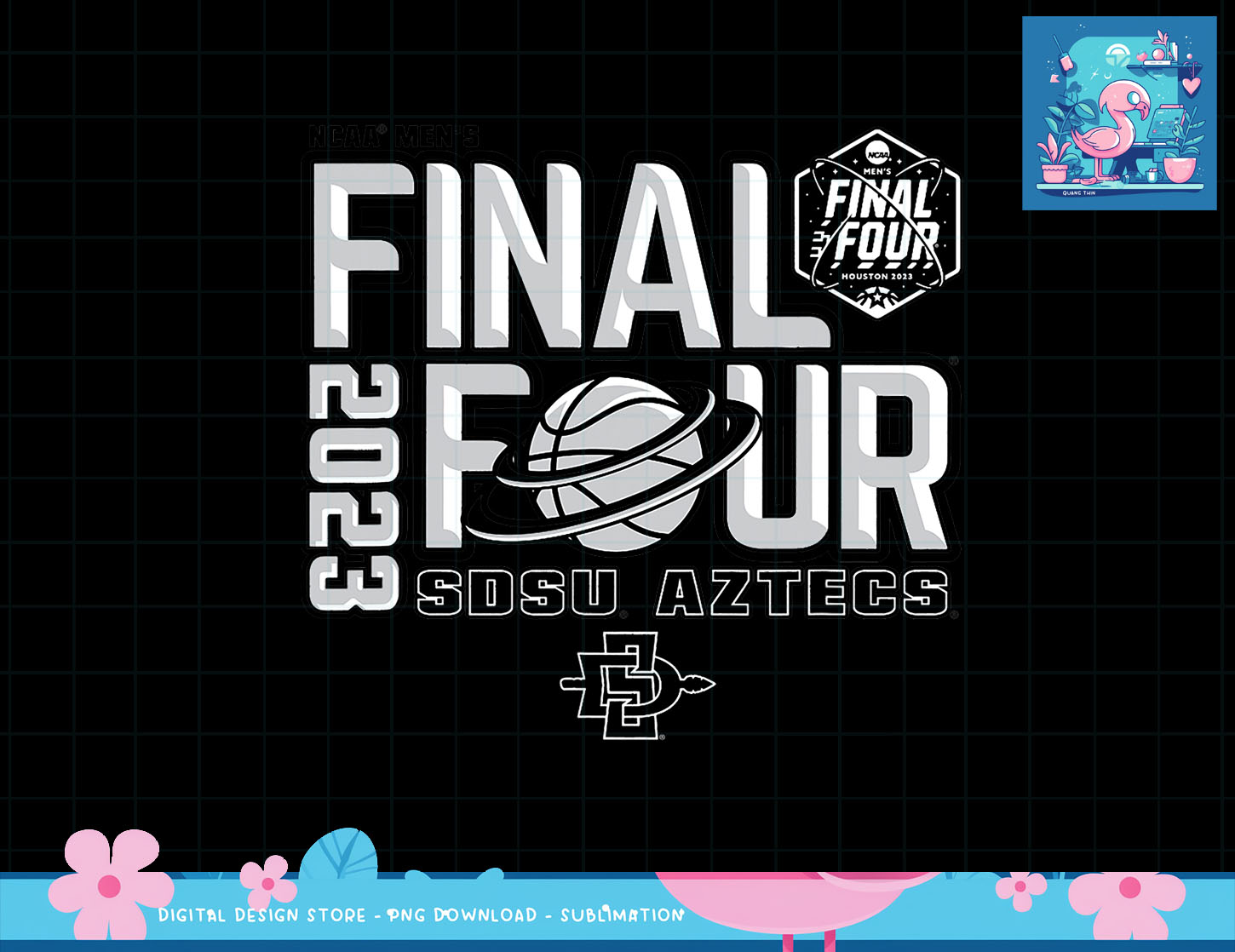San Diego State Aztecs Final Four 2023 Basketball Dunk Red p Inspire