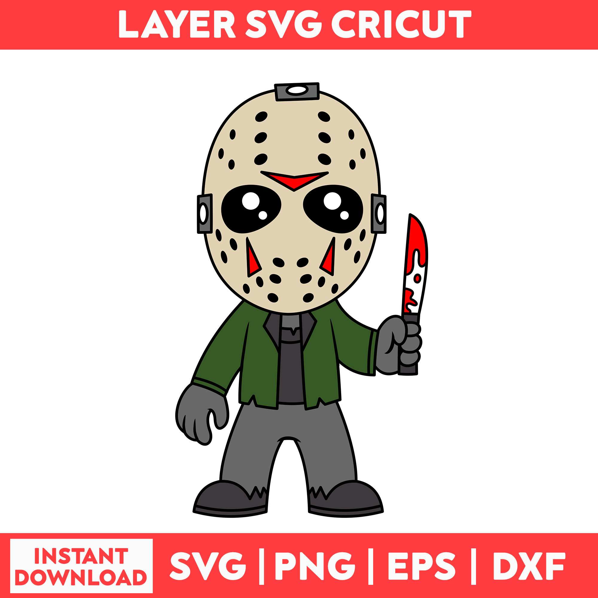 Jason Voorhees Svg, Jason Svg, Voorhees Svg, Horror Svg, Hal - Inspire