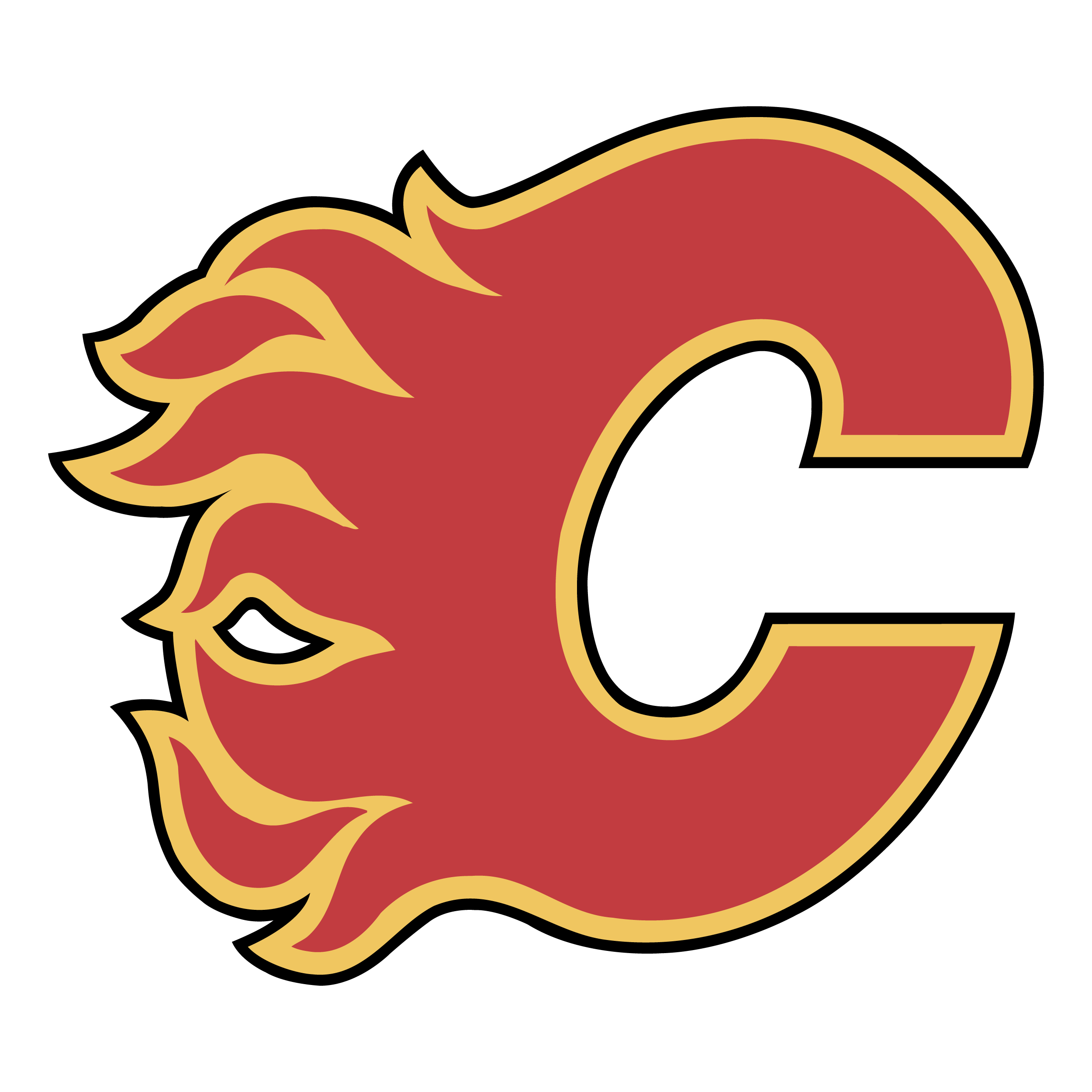Calgary Flames Logo SVG, Cgy Hockey, SVG Flames, Calgary Fla
