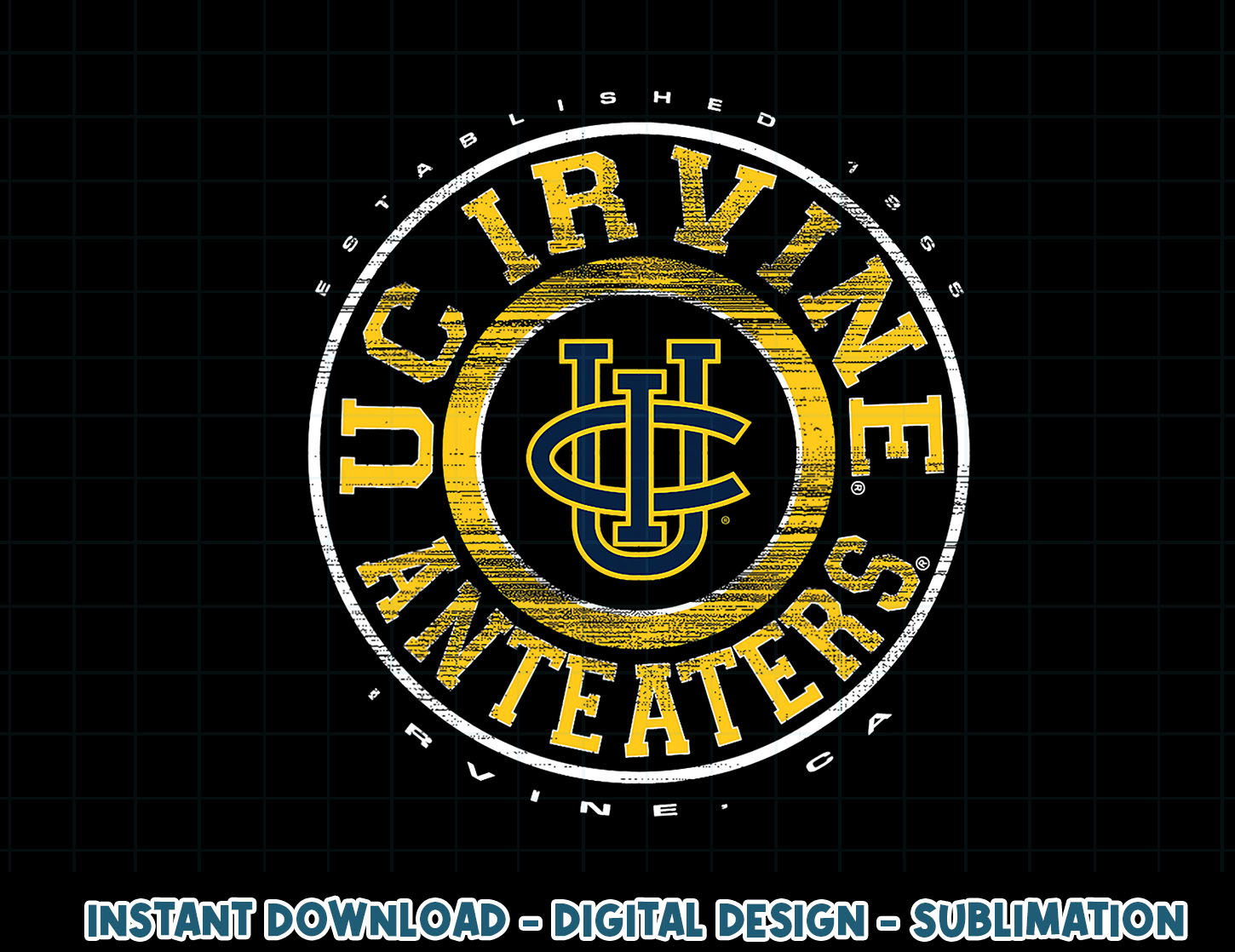 Cal Irvine Anteaters Showtime Logo Officially Licensed Black Inspire