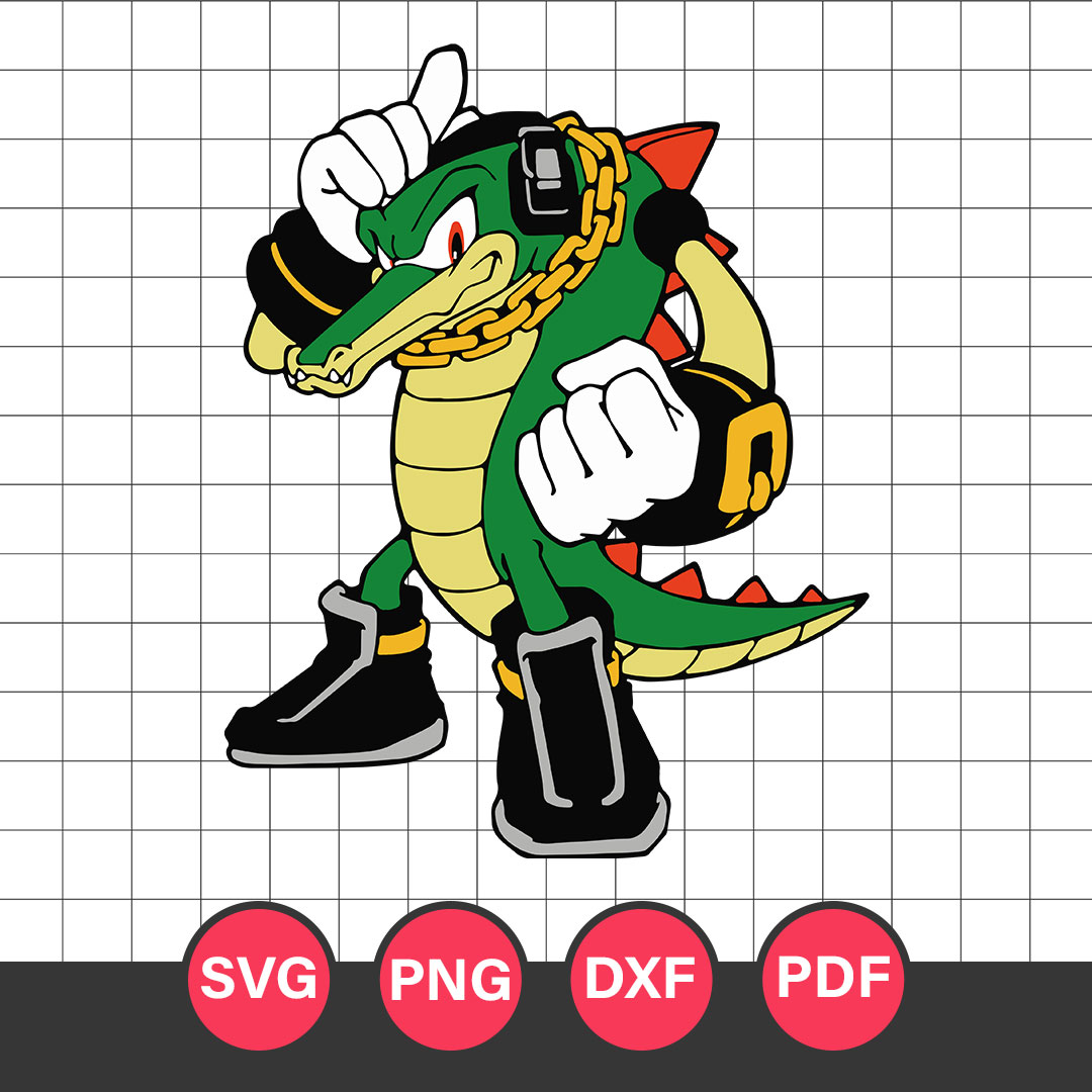 Vector the Crocodile Svg, Sonic Characters Svg, Sonic Svg, C Inspire