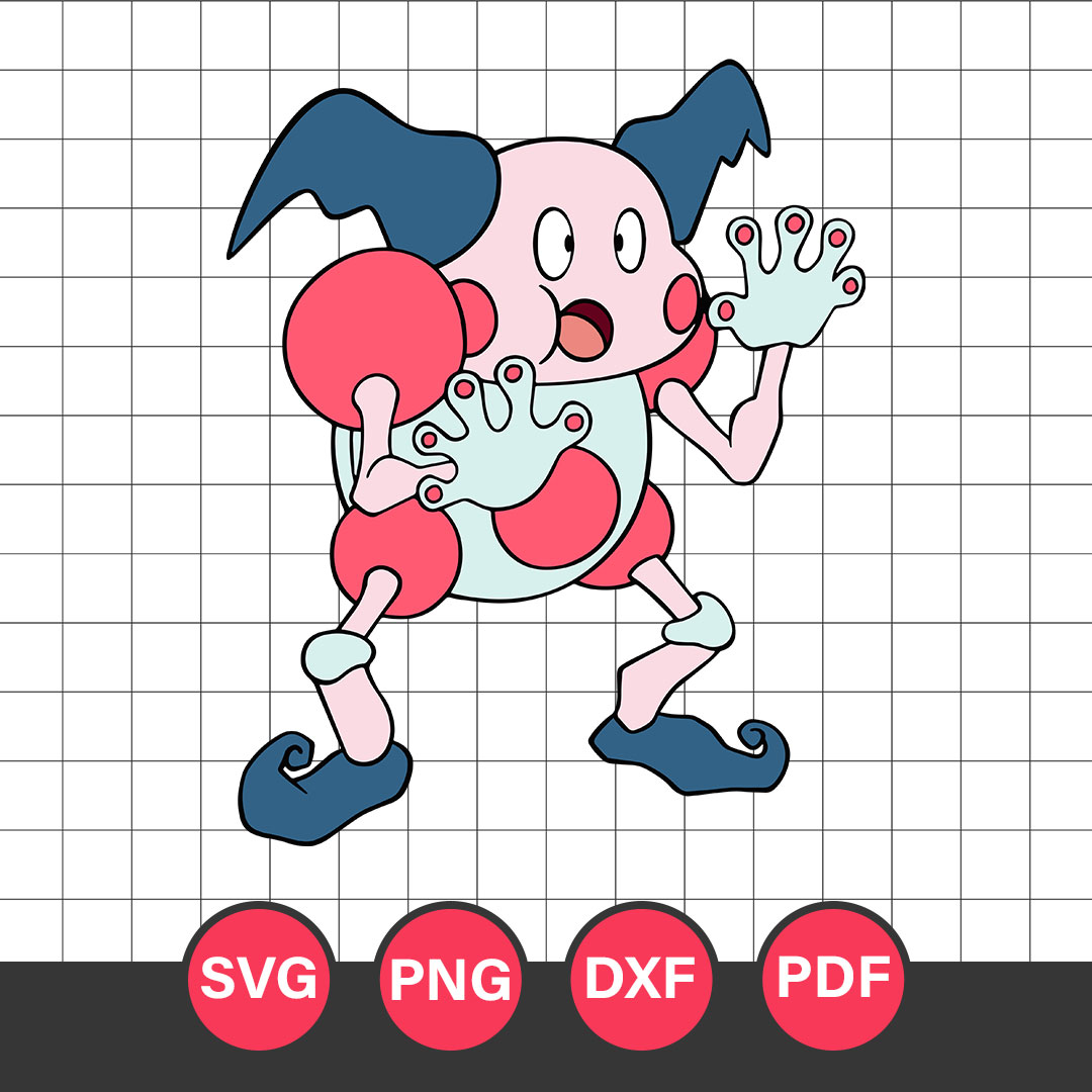 Mr Mime Svg, Pokemon Characters Svg, Pokemon Svg, Anime Svg, | Inspire ...