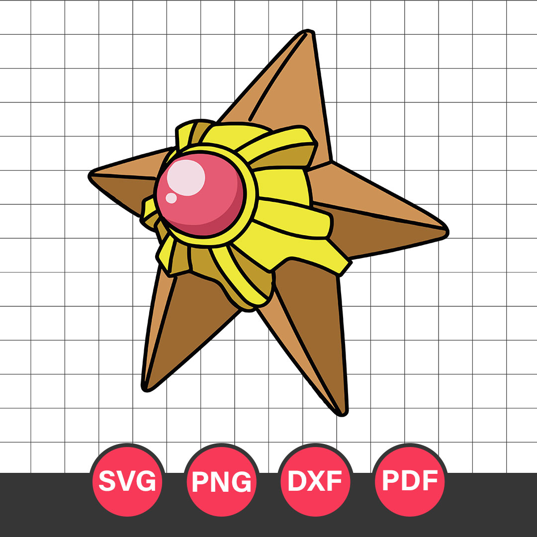 Staryu Svg, Pokemon Characters Svg, Pokemon Svg, Anime Svg, Inspire