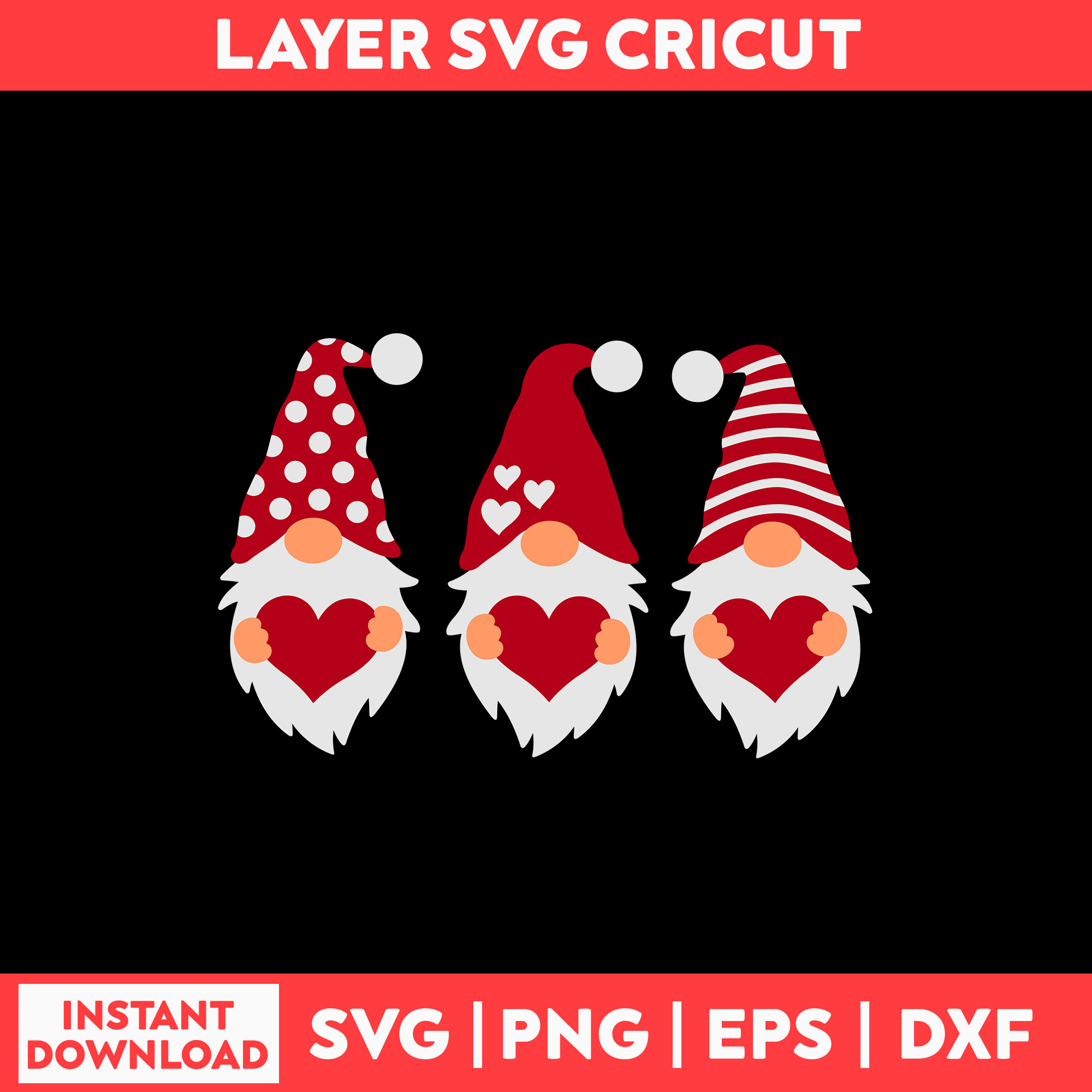 Valentines Day Gnomes Svg, Gnomes Svg, Cartoon Svg, Heart Sv | Inspire ...