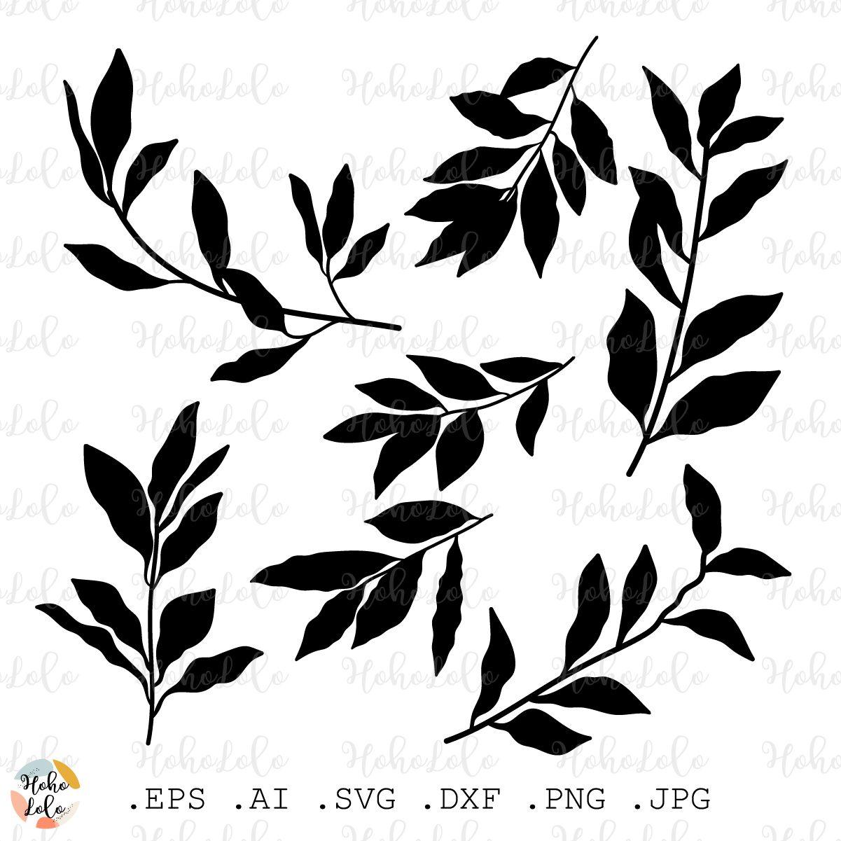 Bay Leaves Svg, Laurel Svg, Laurel Silhouette, Bay Leaves Si Inspire