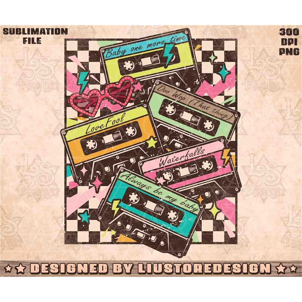 90's Pop Country Cassette Tapes, Western Png, Retro Cassette | Inspire ...