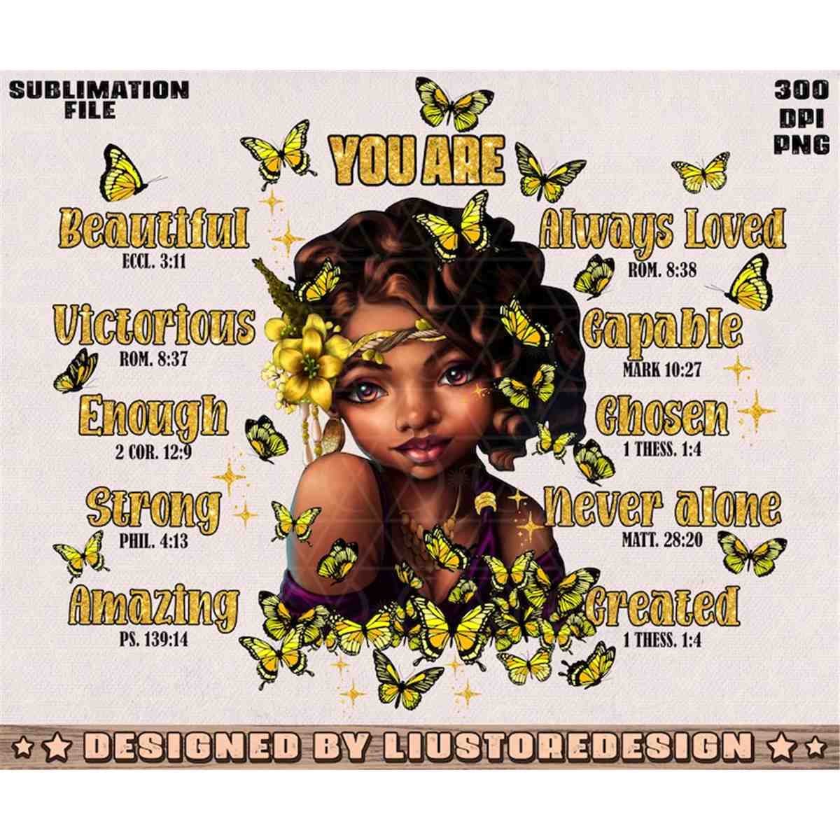 Black Women PNG, God says you are png, Black Queen png, you | Inspire ...